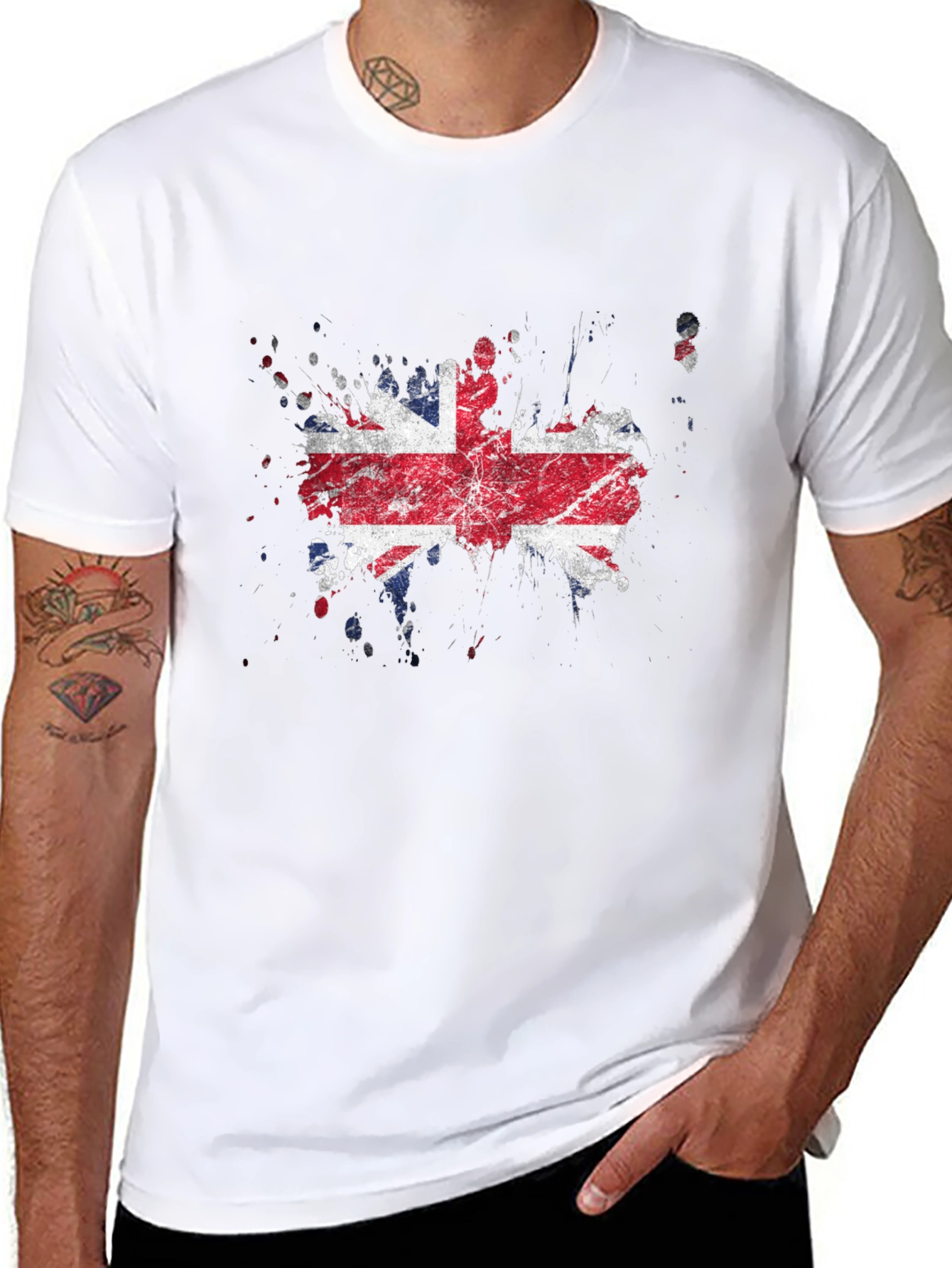 Union Jack Splatter Graphic Tee - UK Pride