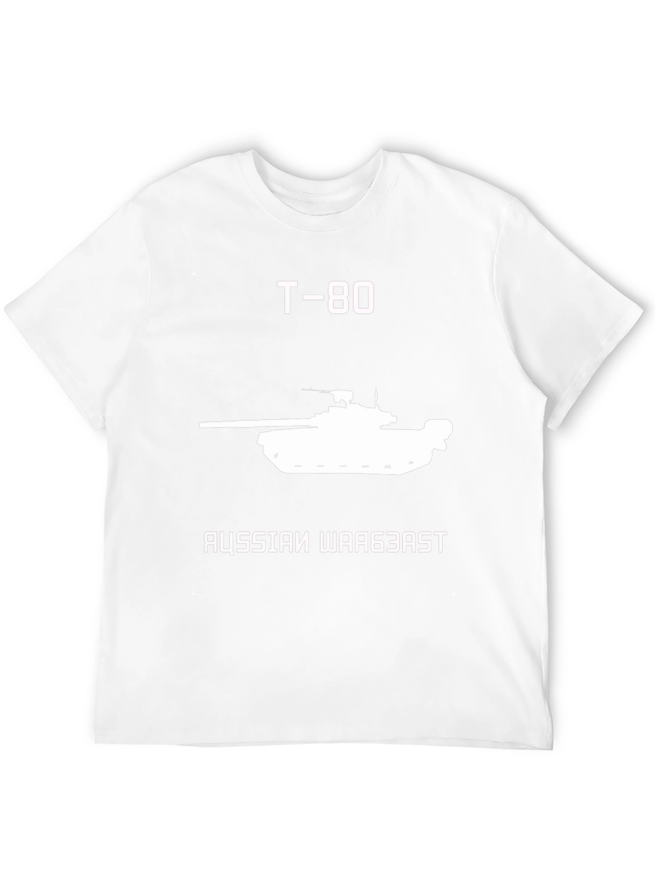 T-80 Tank Graphic Tee - Russian War Beast Shirt