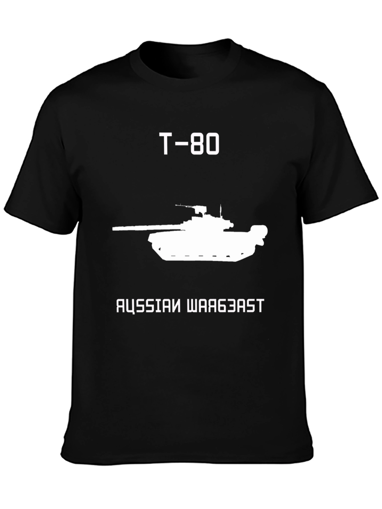 T-80 Tank Graphic Tee - Russian War Beast Shirt