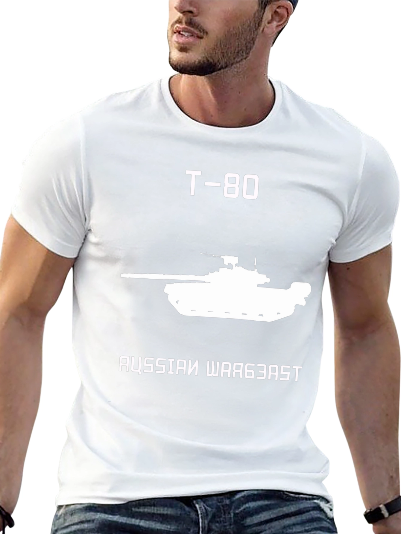 T-80 Tank Graphic Tee - Russian War Beast Shirt