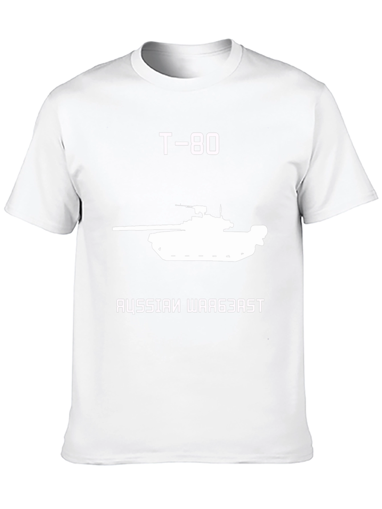 T-80 Tank Graphic Tee - Russian War Beast Shirt