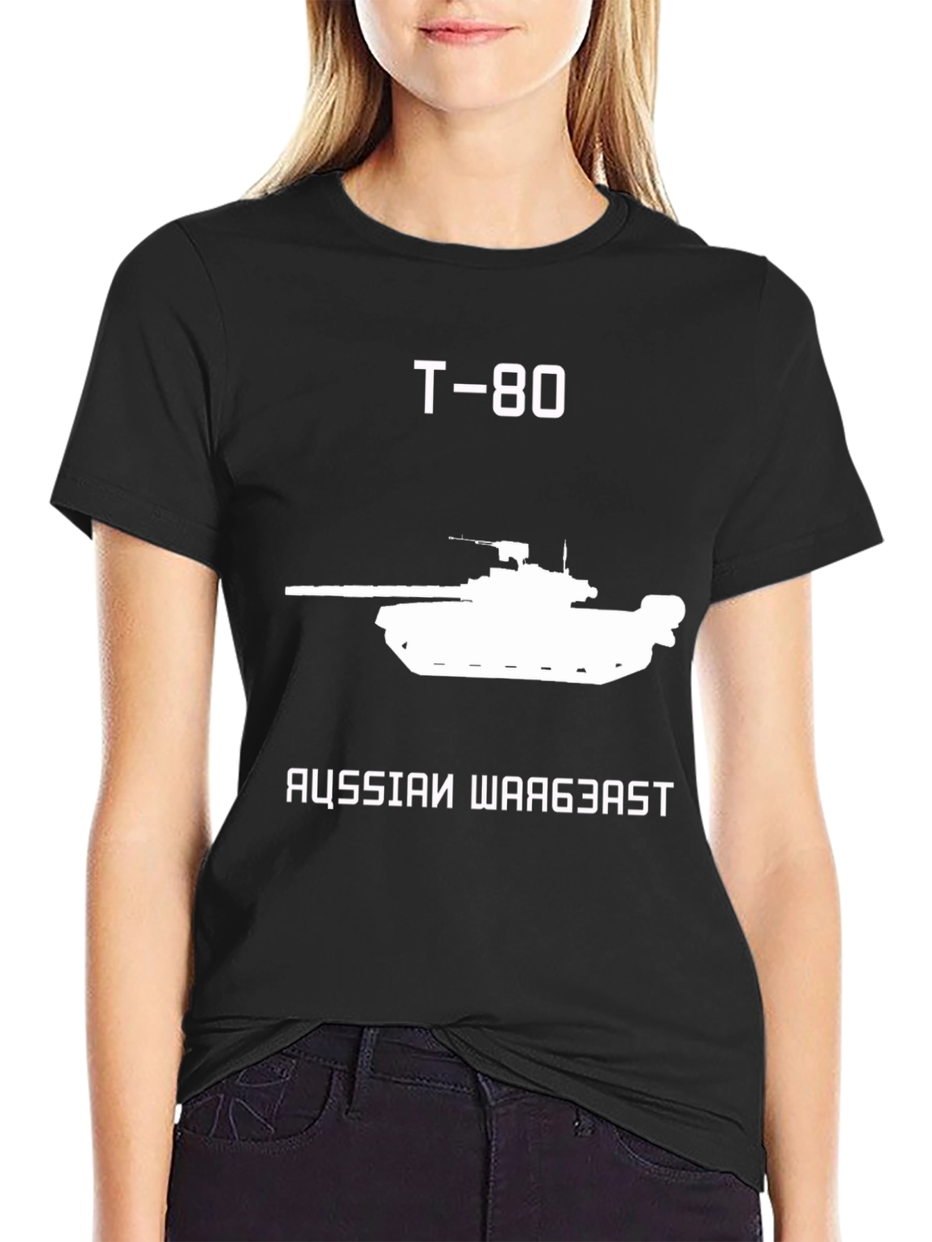 T-80 Tank Graphic Tee - Russian War Beast Shirt