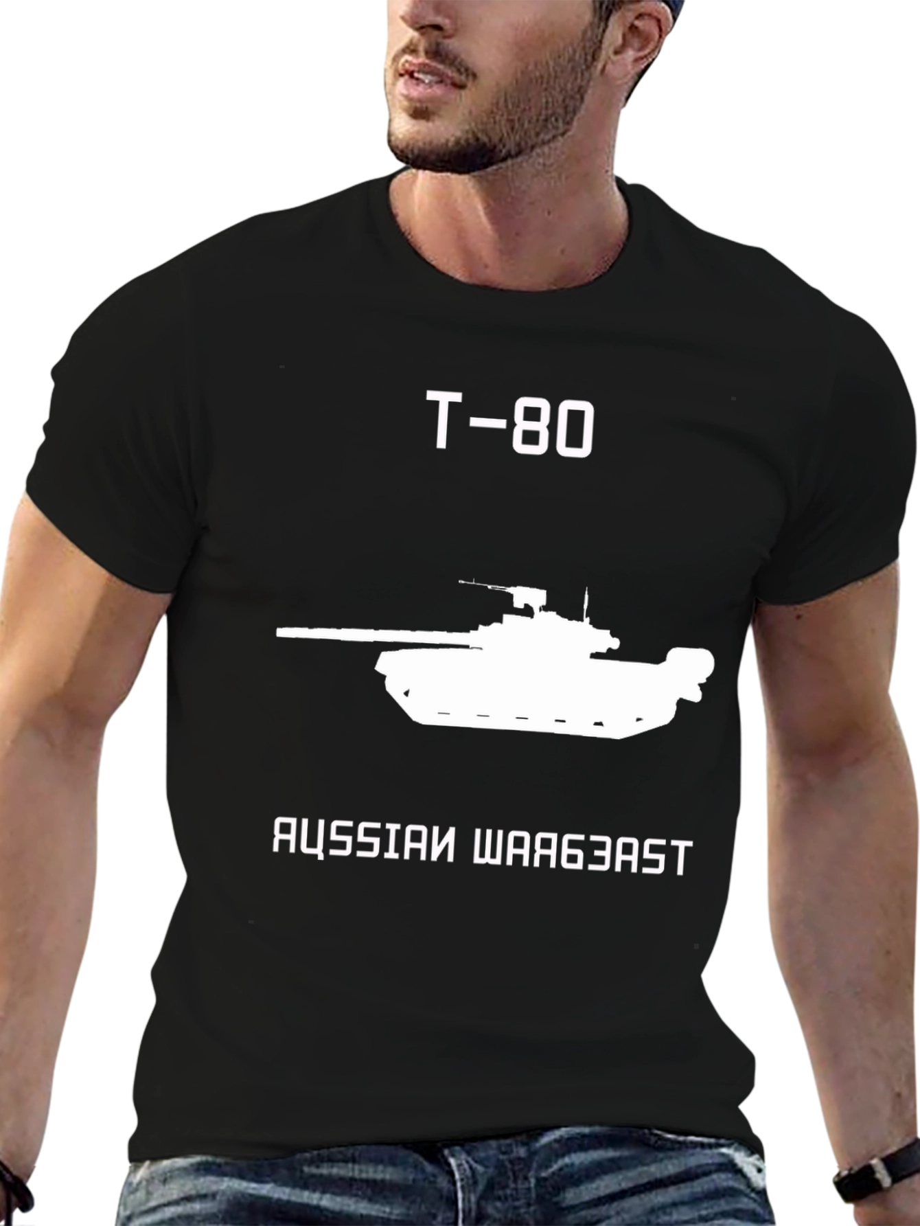 T-80 Tank Graphic Tee - Russian War Beast Shirt