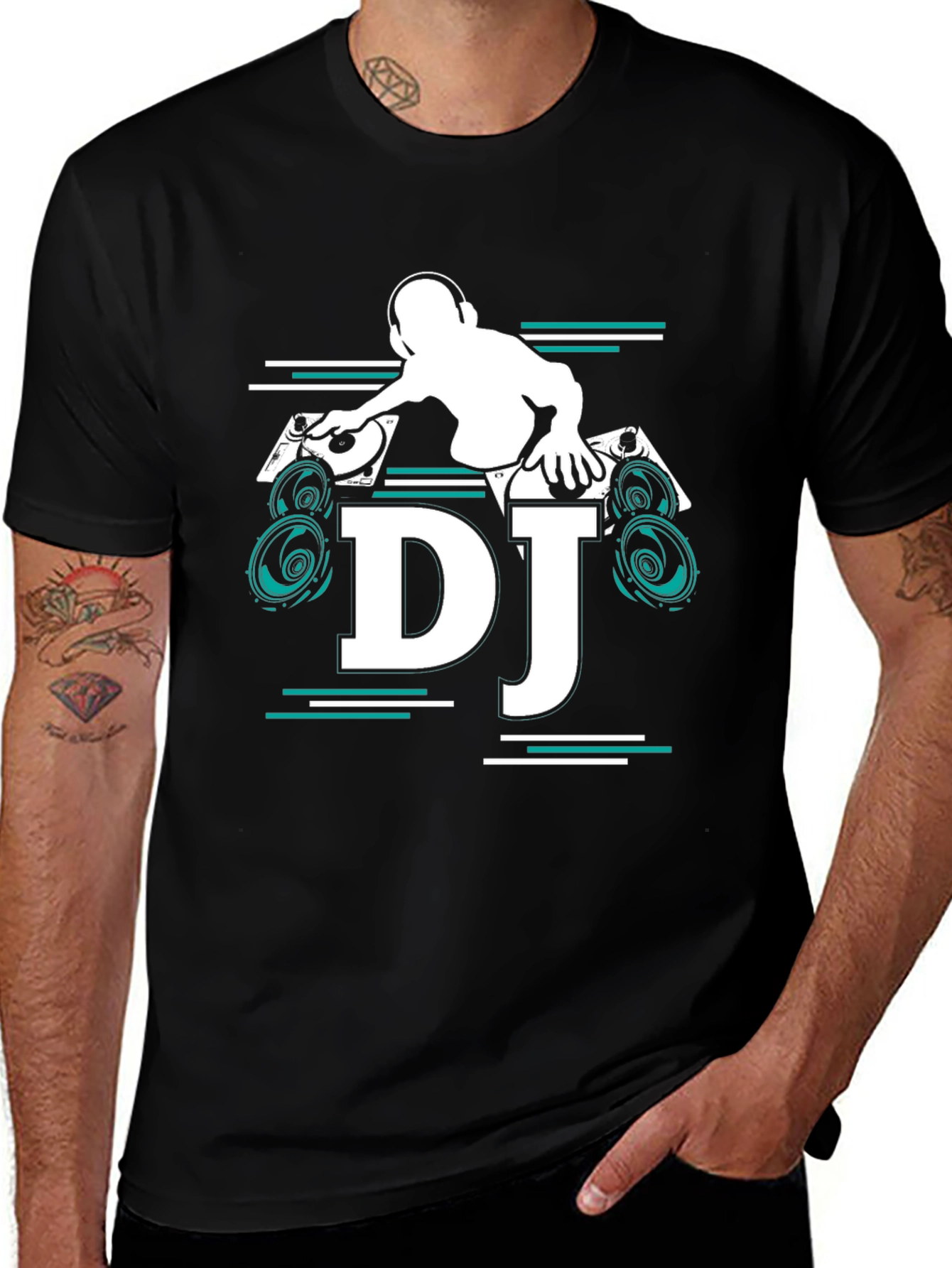 DJ Graphic Tee - Turntable Music Lover T-Shirt