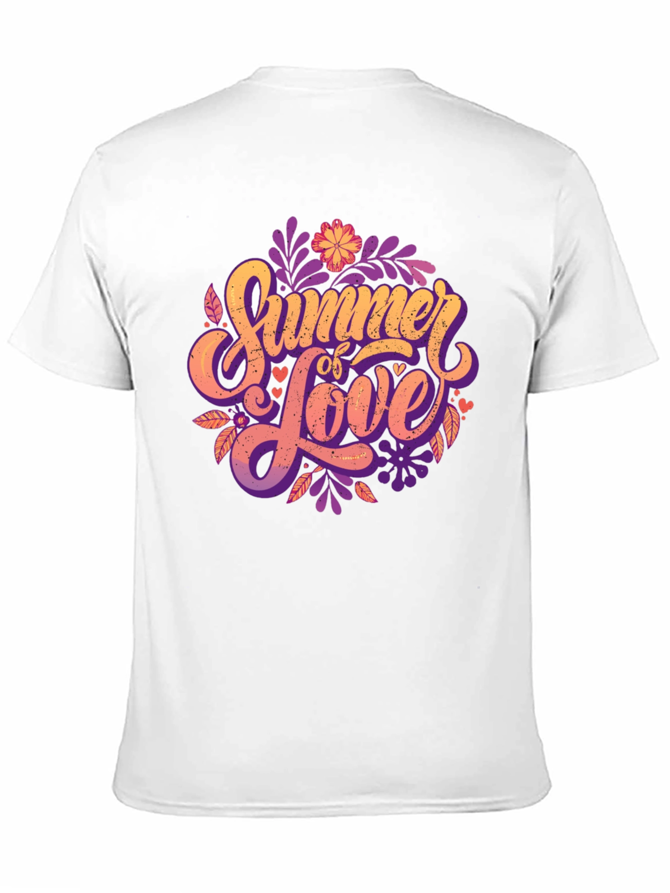 Summer of Love Graphic T-Shirt - Stylish Black Tee