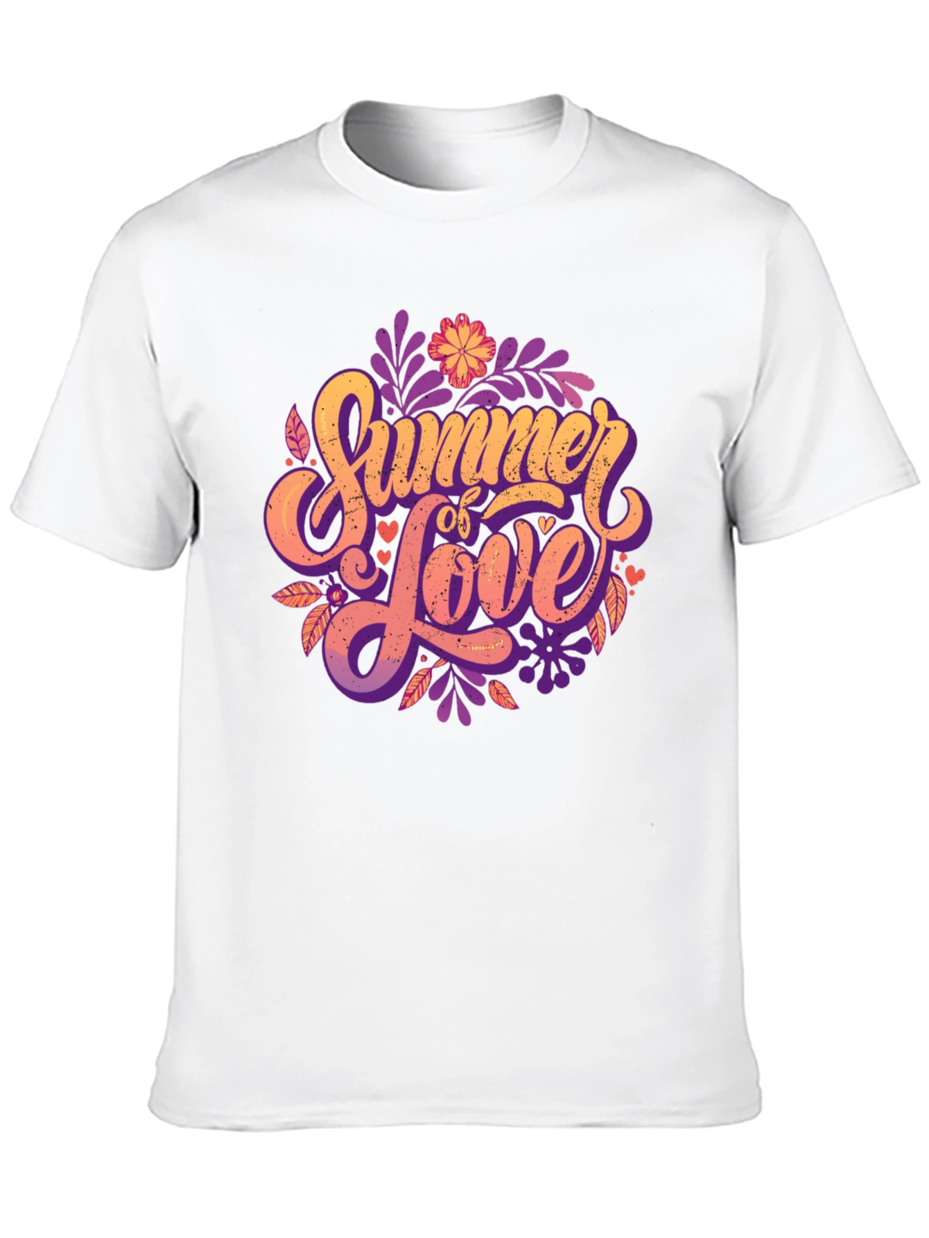 Summer of Love Graphic T-Shirt - Stylish Black Tee