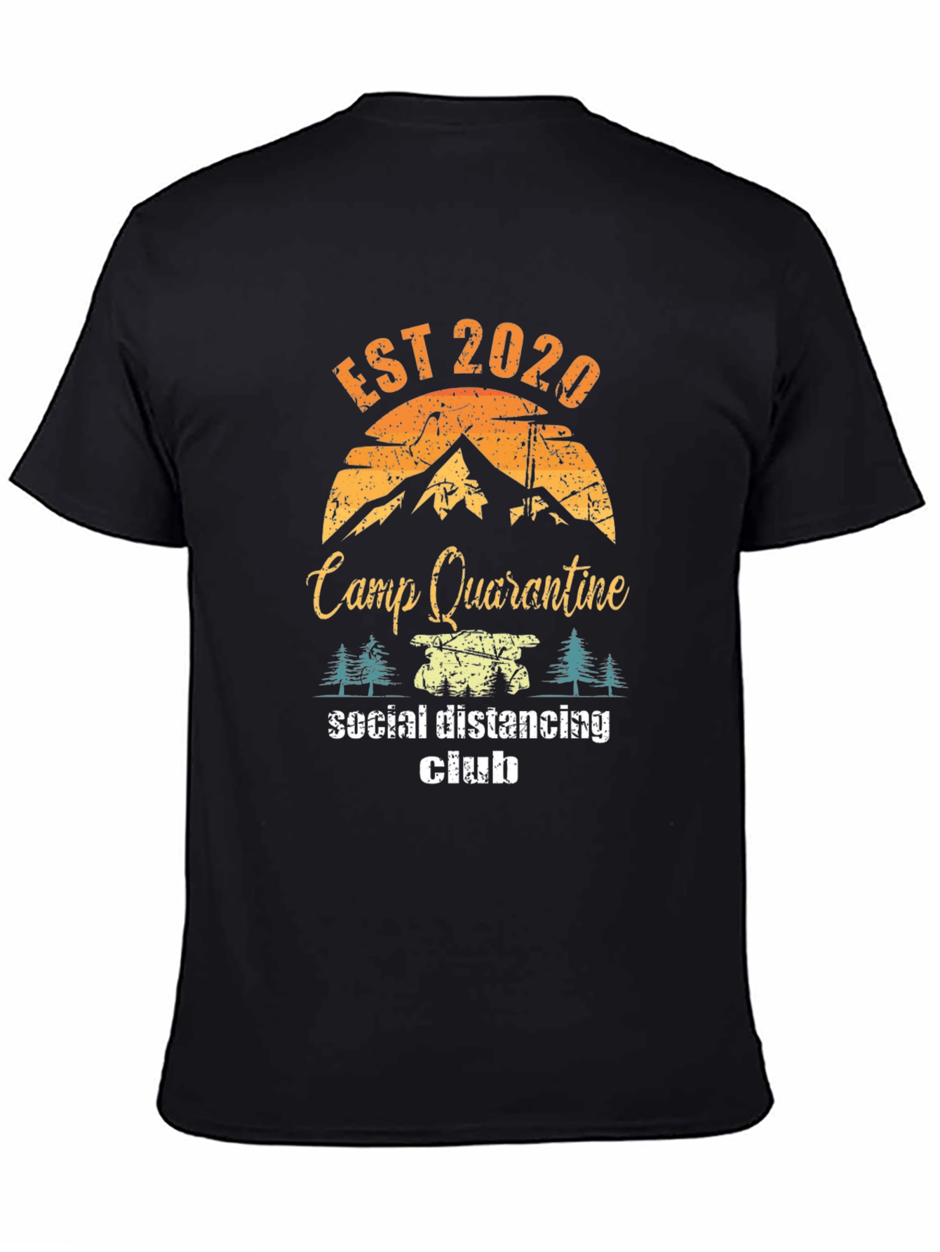 Camp Quarantine Social Distancing Club T-Shirt