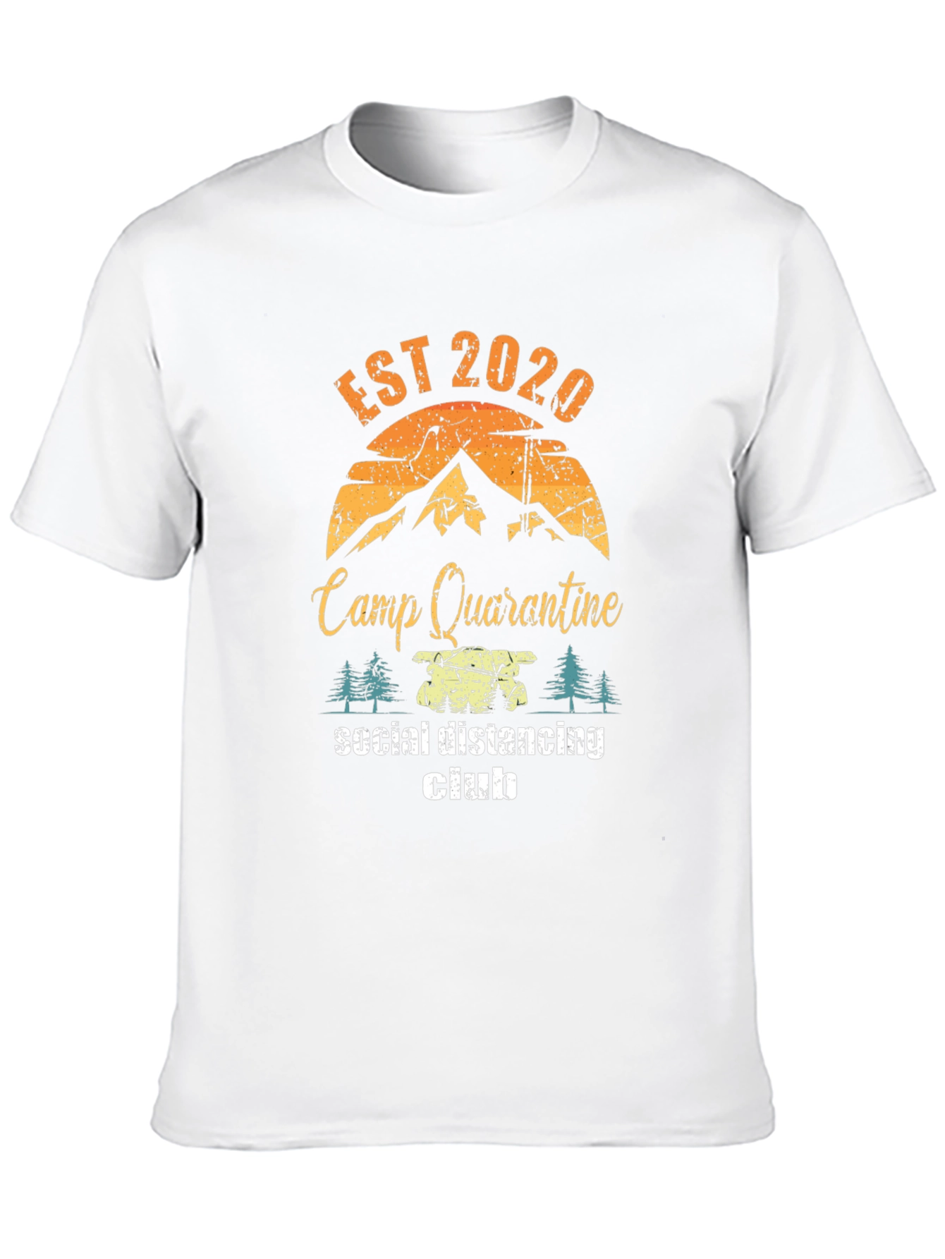 Camp Quarantine Social Distancing Club T-Shirt