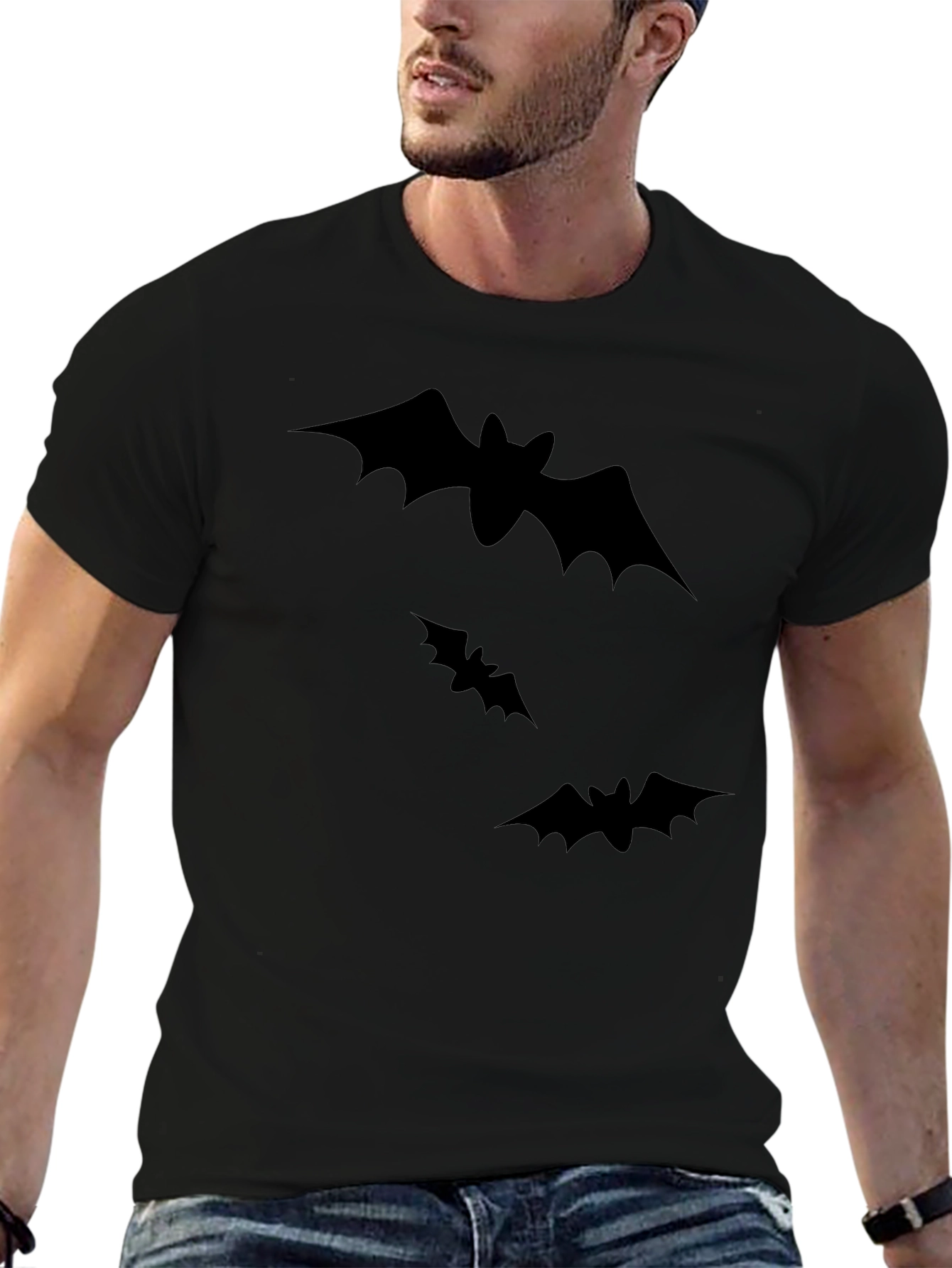 Bat Graphic Tee - Halloween Ready