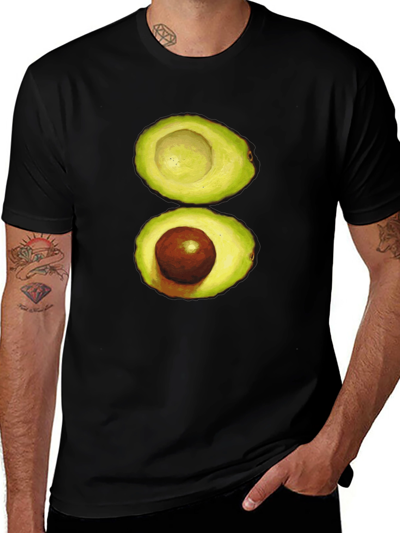 Avocado Graphic Print T-Shirt