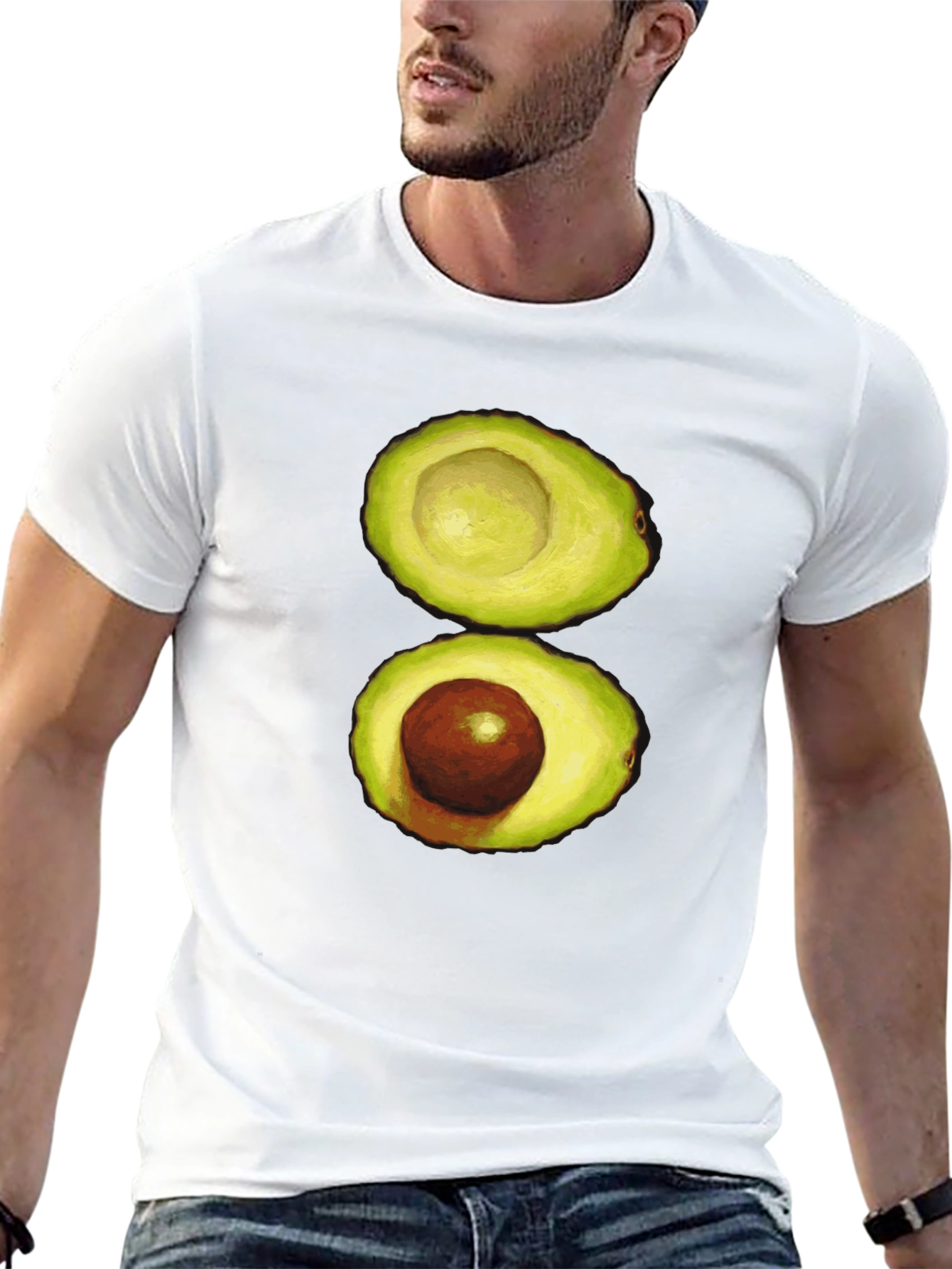 Avocado Graphic Print T-Shirt