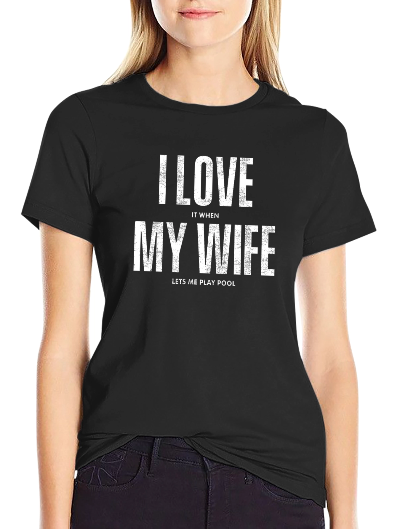 I Love My Wife Pool T-Shirt Funny Husband Tee