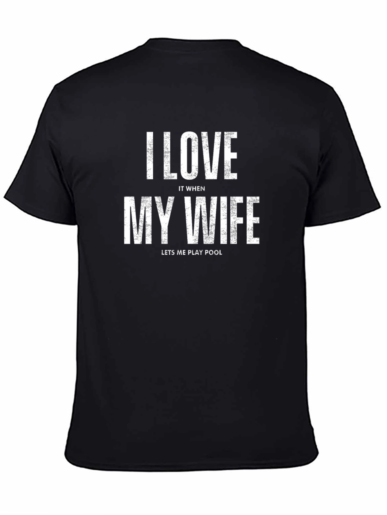 I Love My Wife Pool T-Shirt Funny Husband Tee