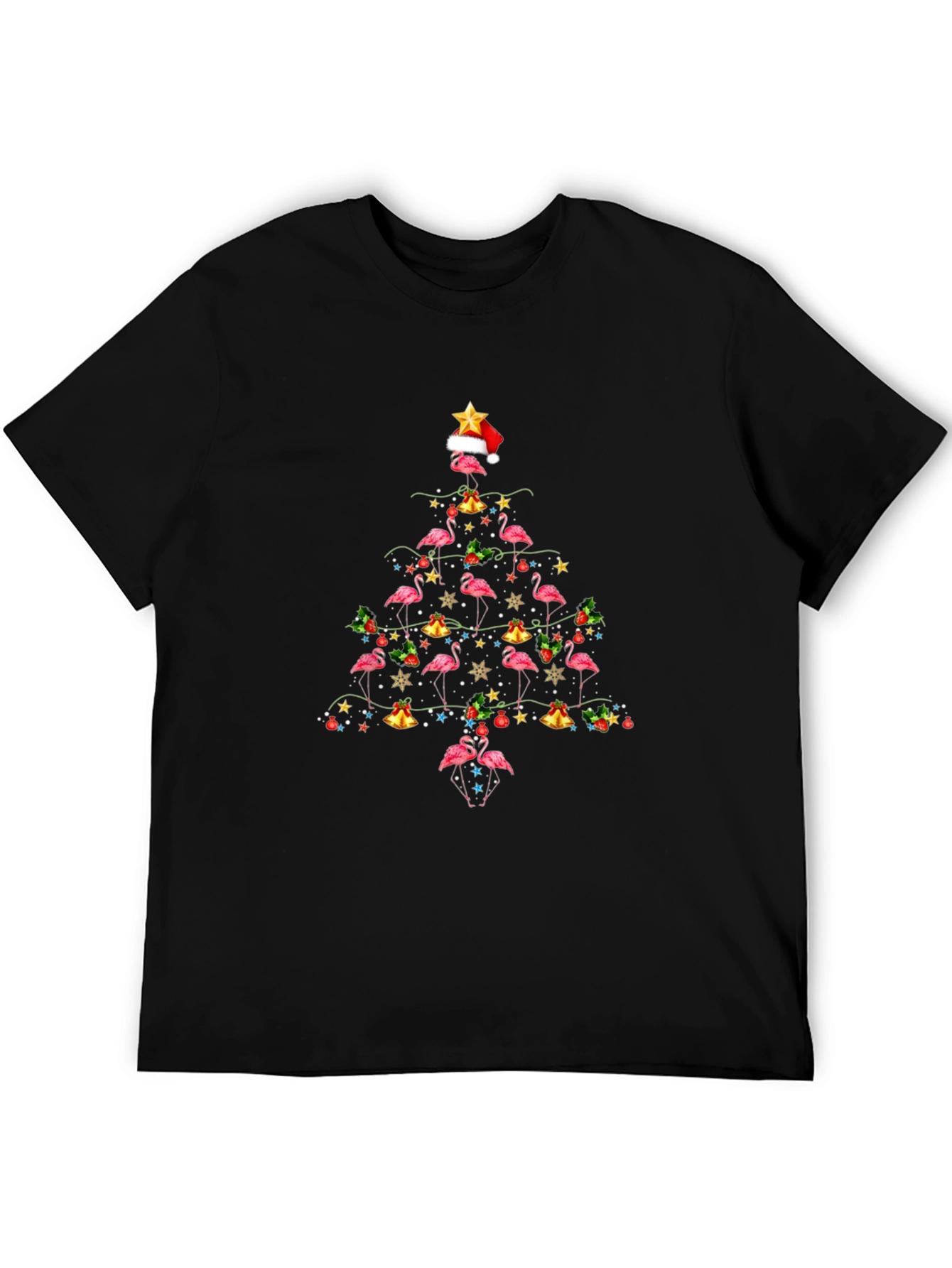 Flamingo Christmas Tree T-Shirt