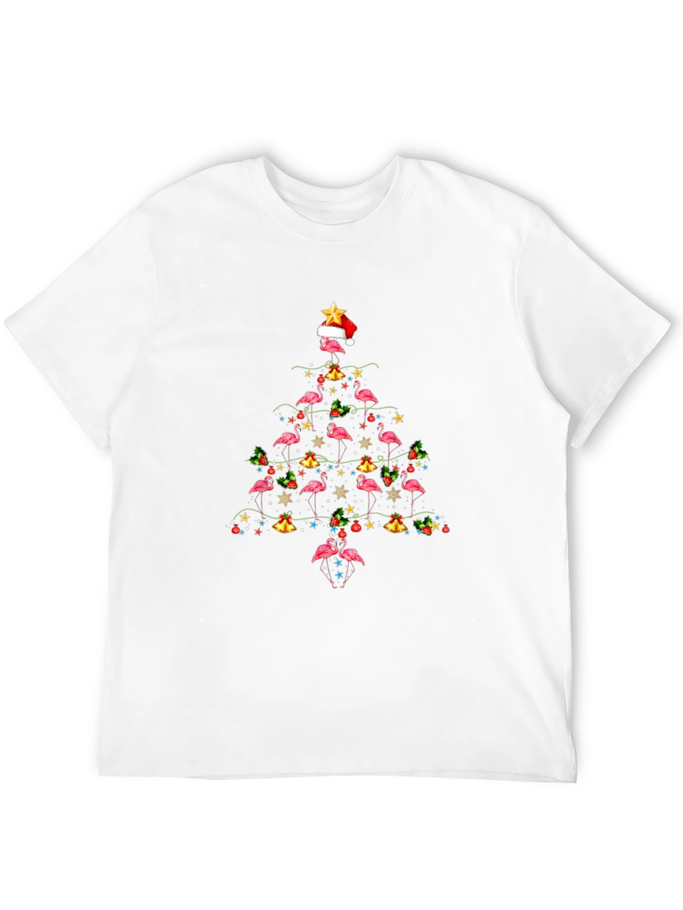 Flamingo Christmas Tree T-Shirt