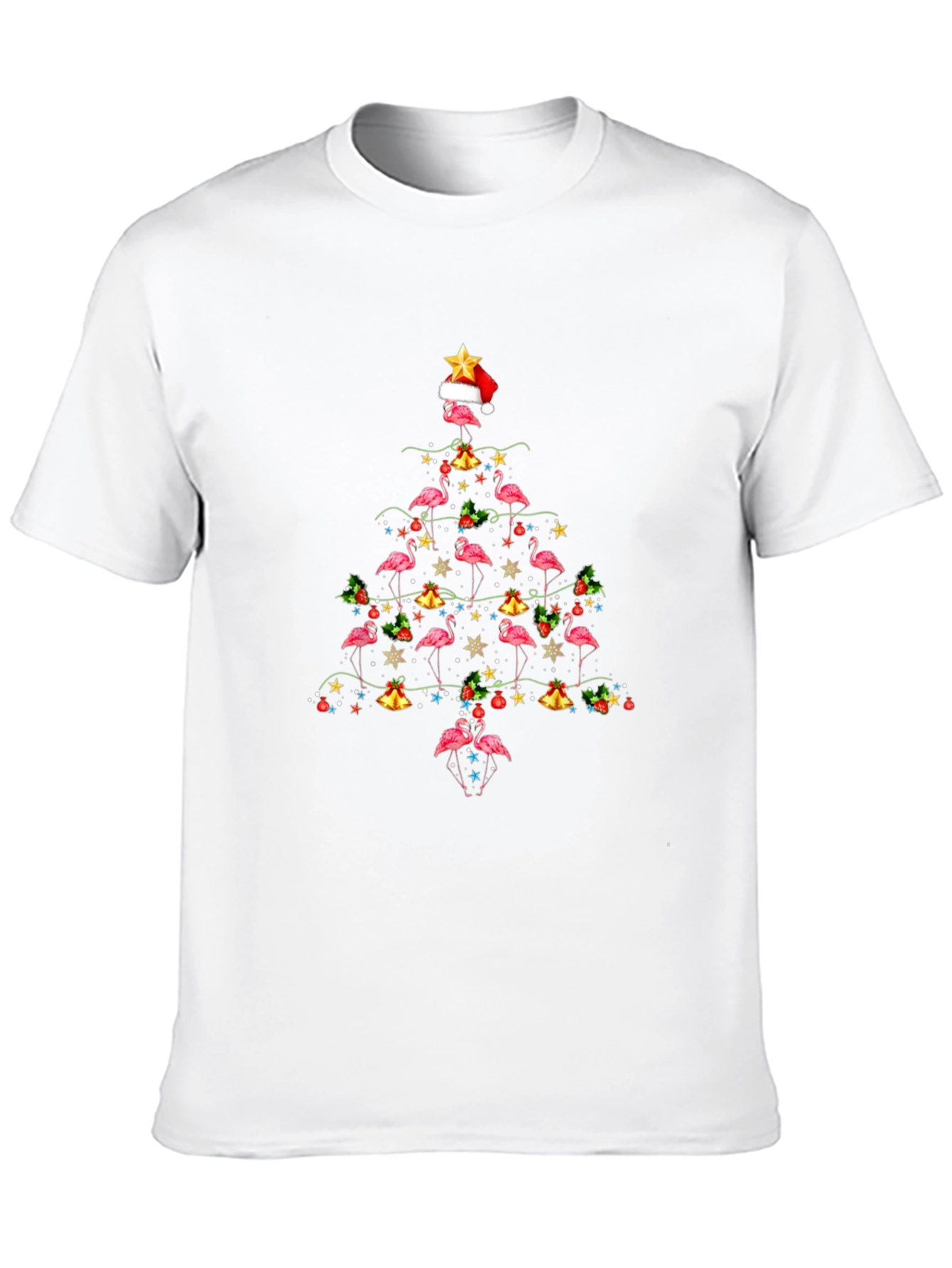 Flamingo Christmas Tree T-Shirt