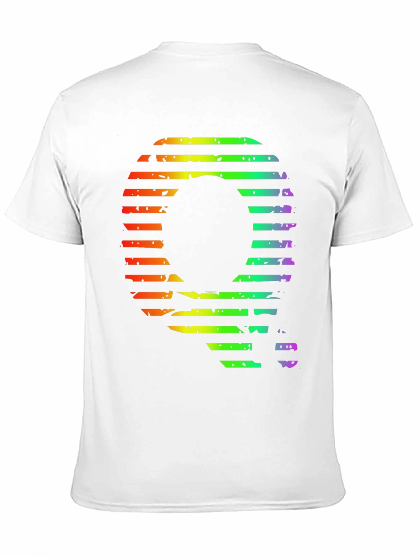 Retro Rainbow Letter Q Graphic Tee