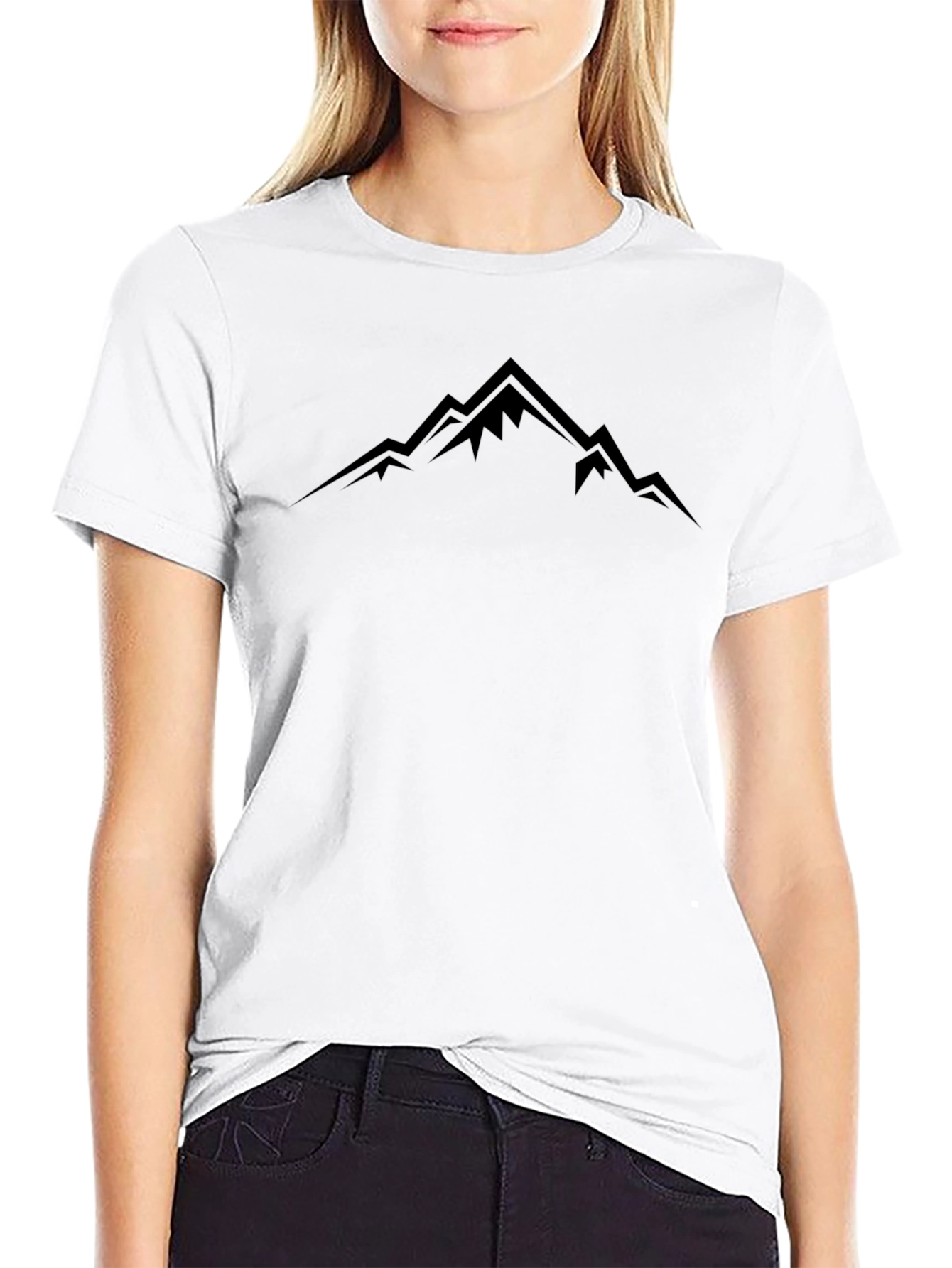 Mens Black Mountain Graphic Tee