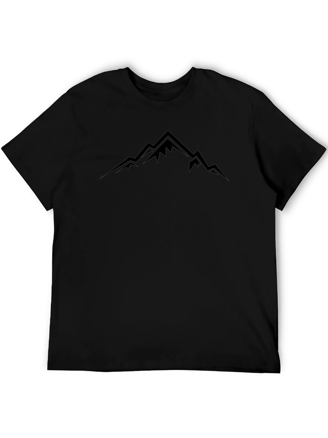 Mens Black Mountain Graphic Tee