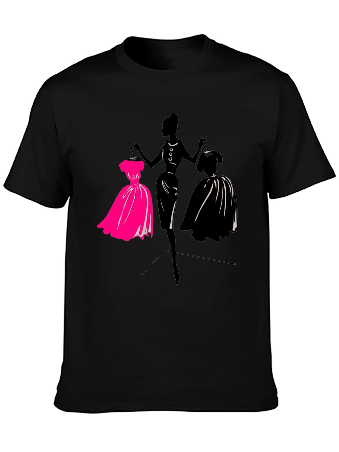 Fashionista Silhouette Graphic T-Shirt