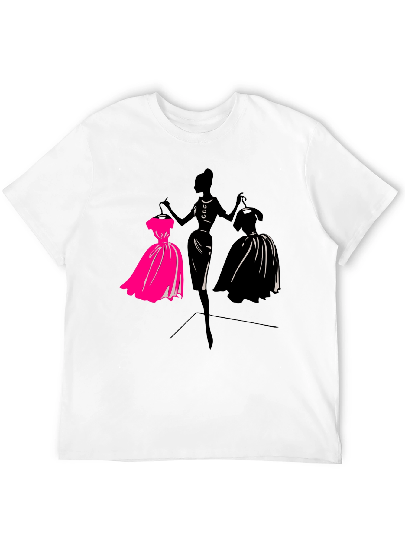 Fashionista Silhouette Graphic T-Shirt