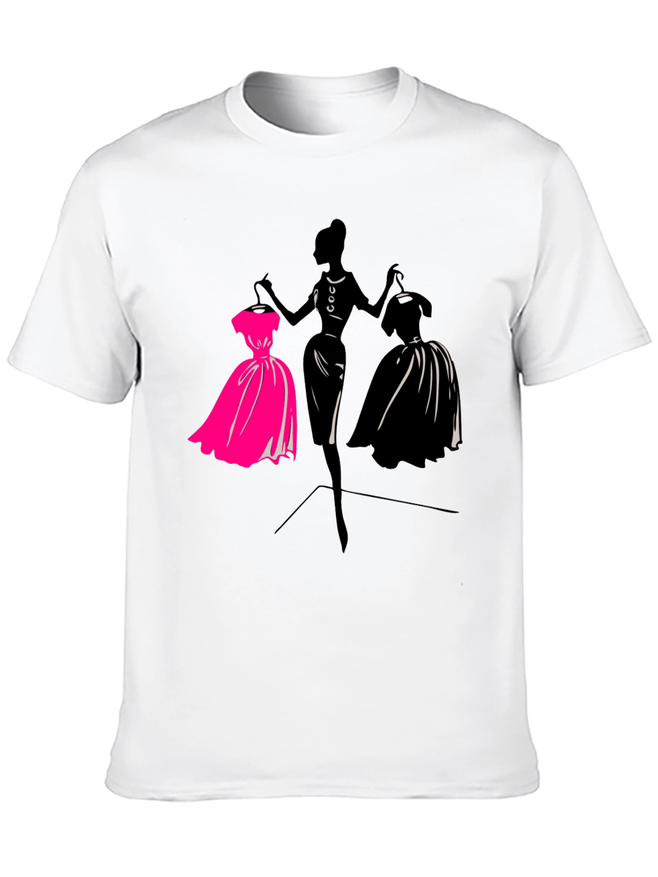 Fashionista Silhouette Graphic T-Shirt