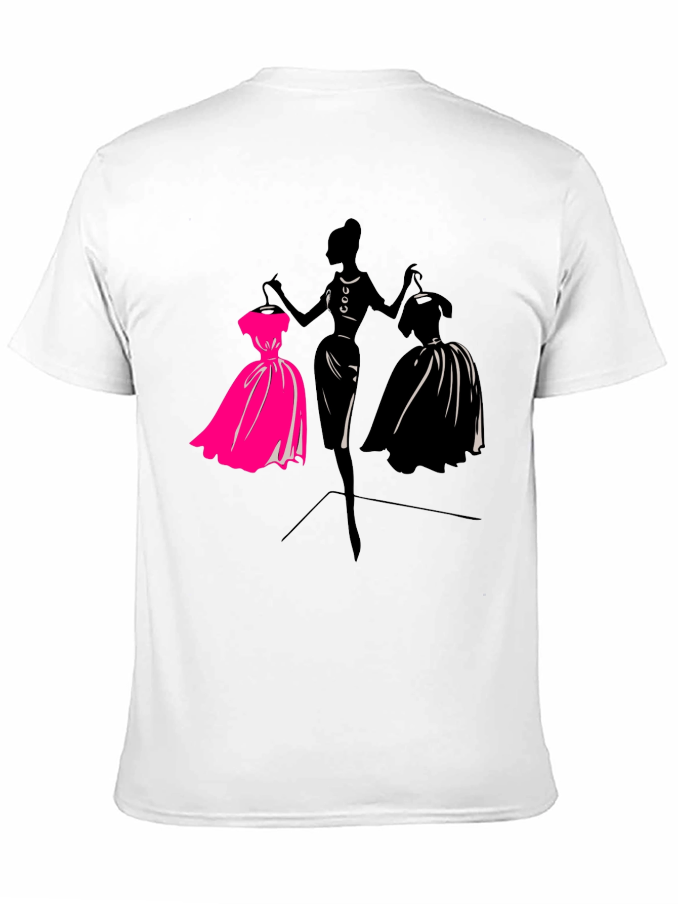 Fashionista Silhouette Graphic T-Shirt