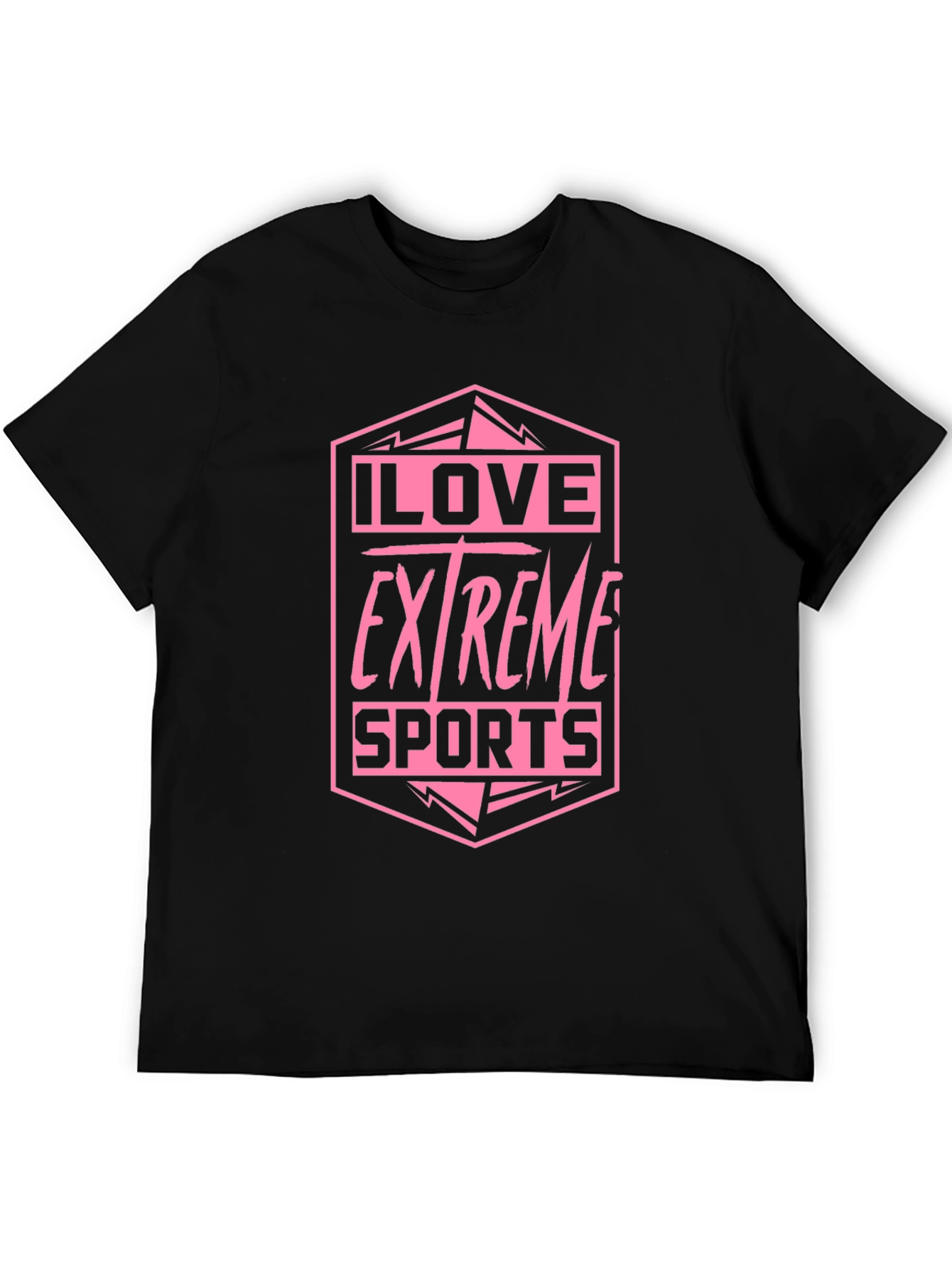 I Love Extreme Sports Graphic Tee - Black