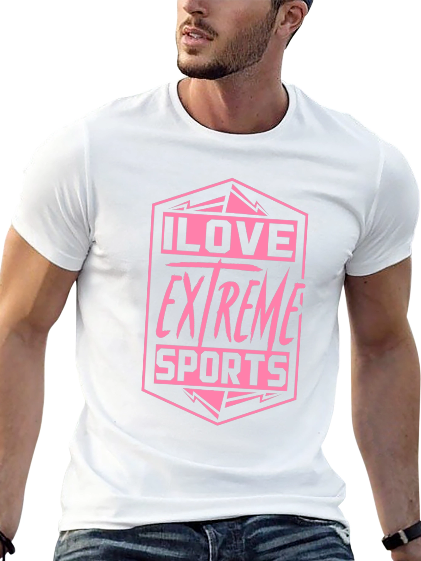 I Love Extreme Sports Graphic Tee - Black