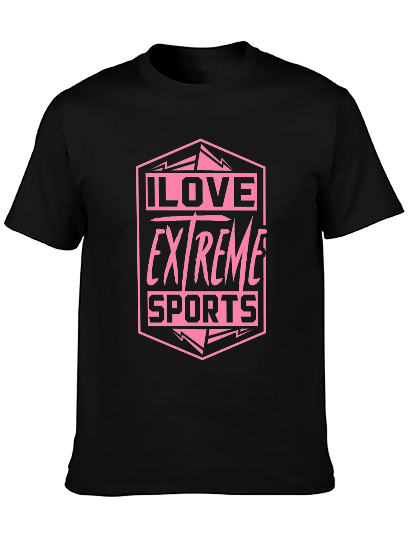 I Love Extreme Sports Graphic Tee - Black