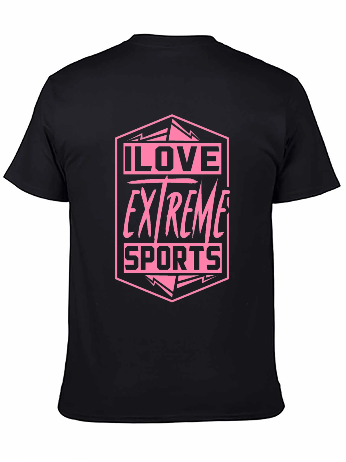 I Love Extreme Sports Graphic Tee - Black