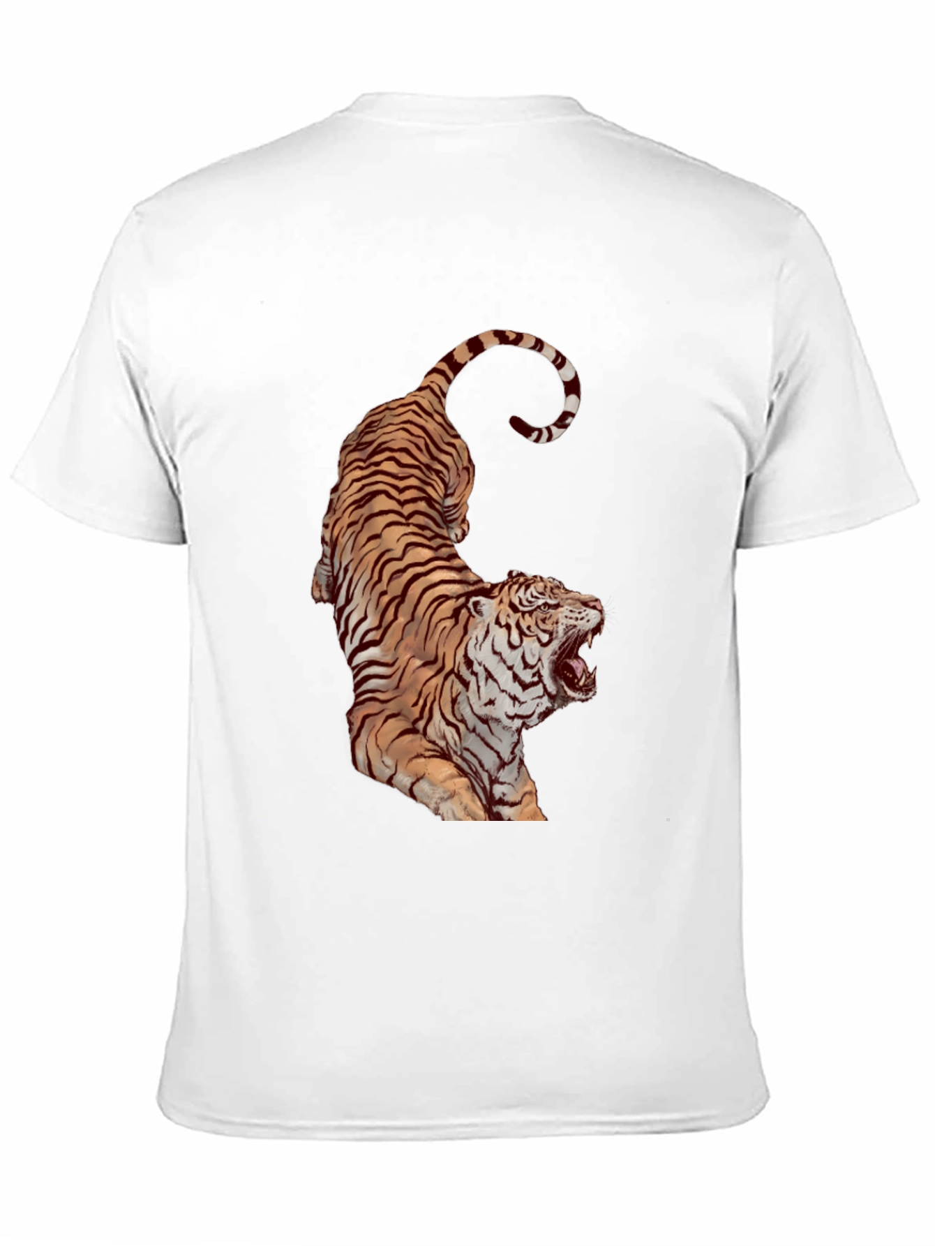 Tiger Graphic Print Black T-Shirt