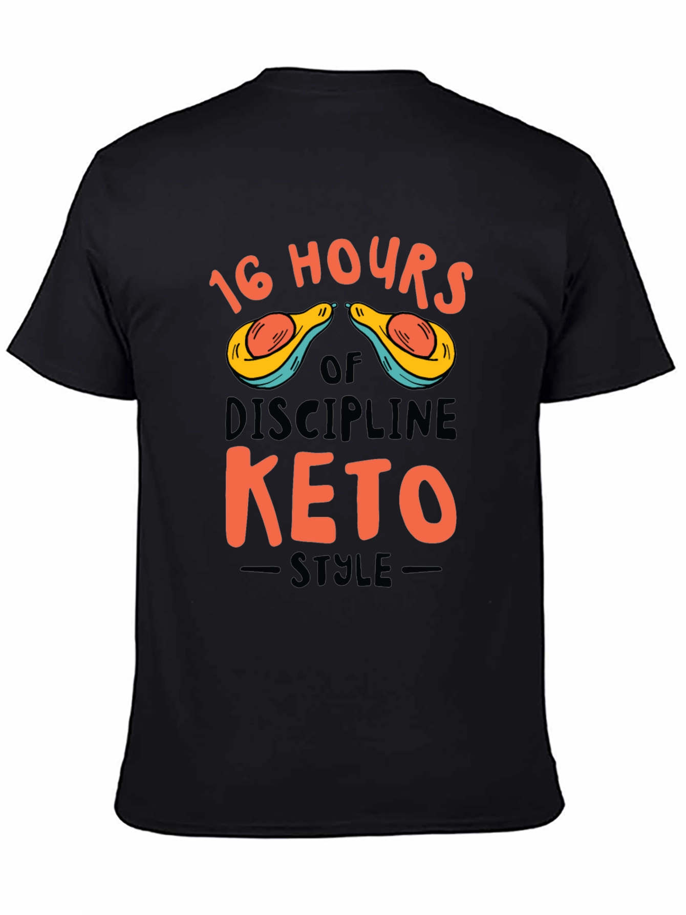 16 Hours Keto Style Graphic Tee - Black