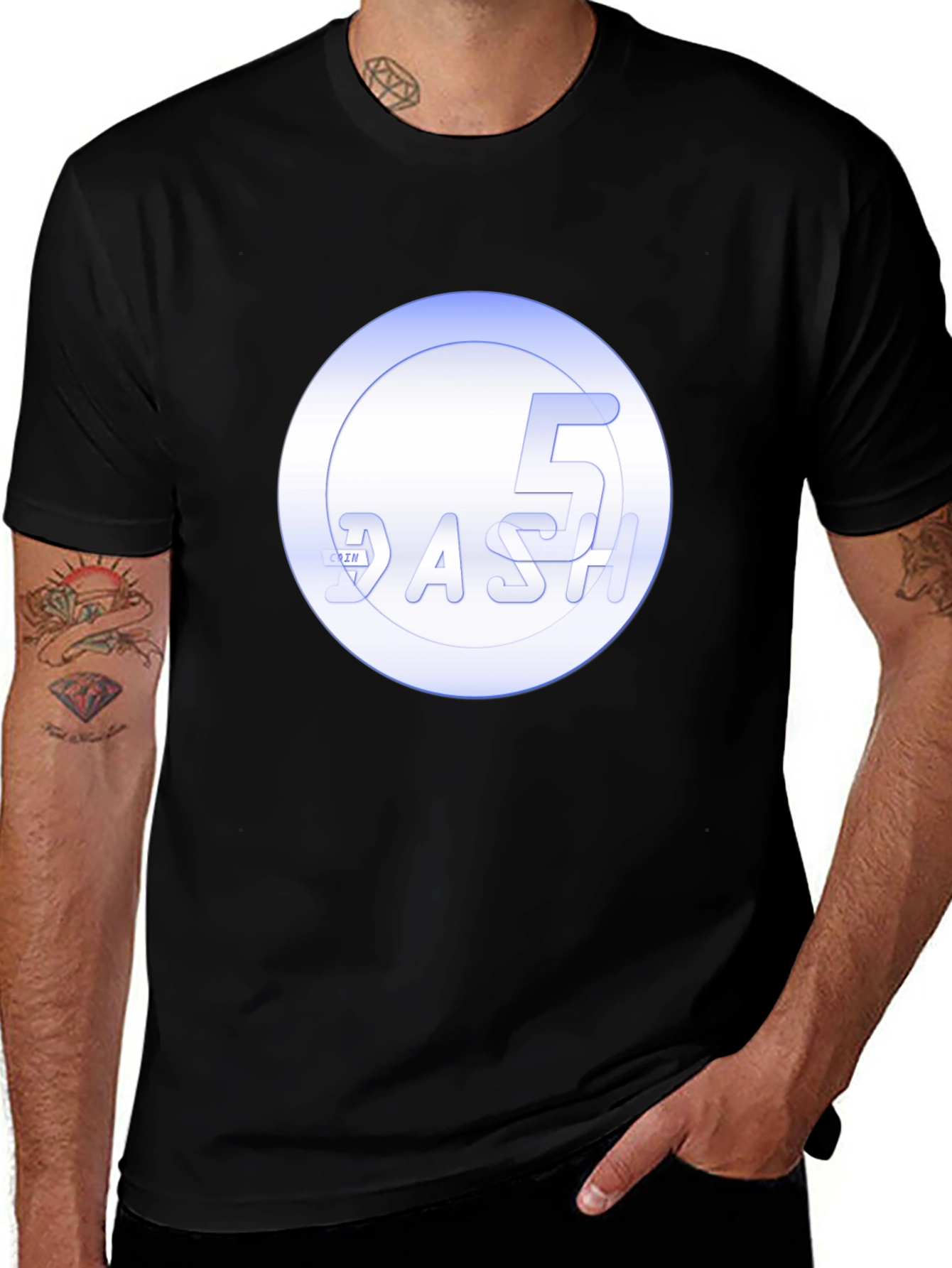 DASH Crypto Black T-Shirt