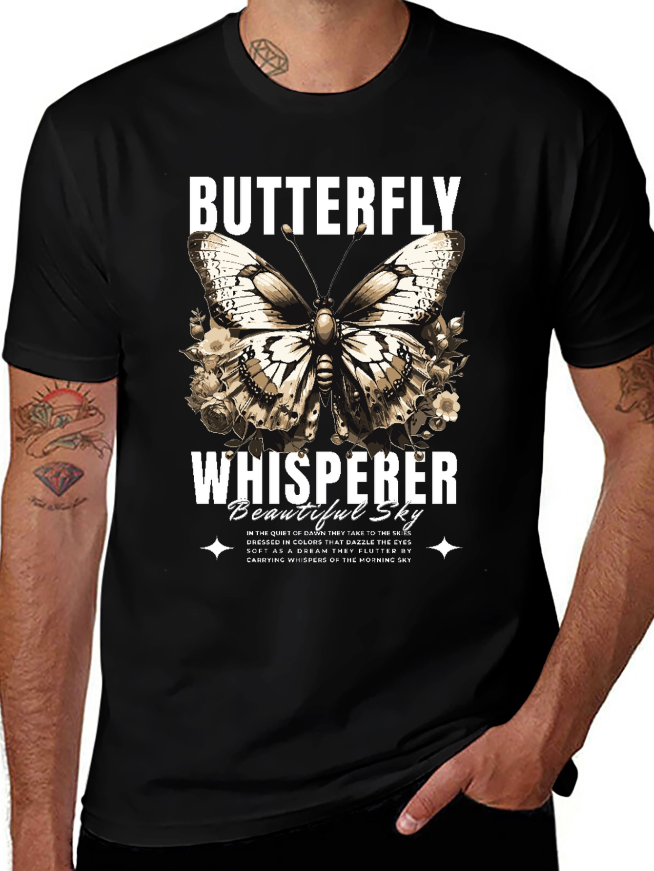 Butterfly Whisperer Graphic T-Shirt