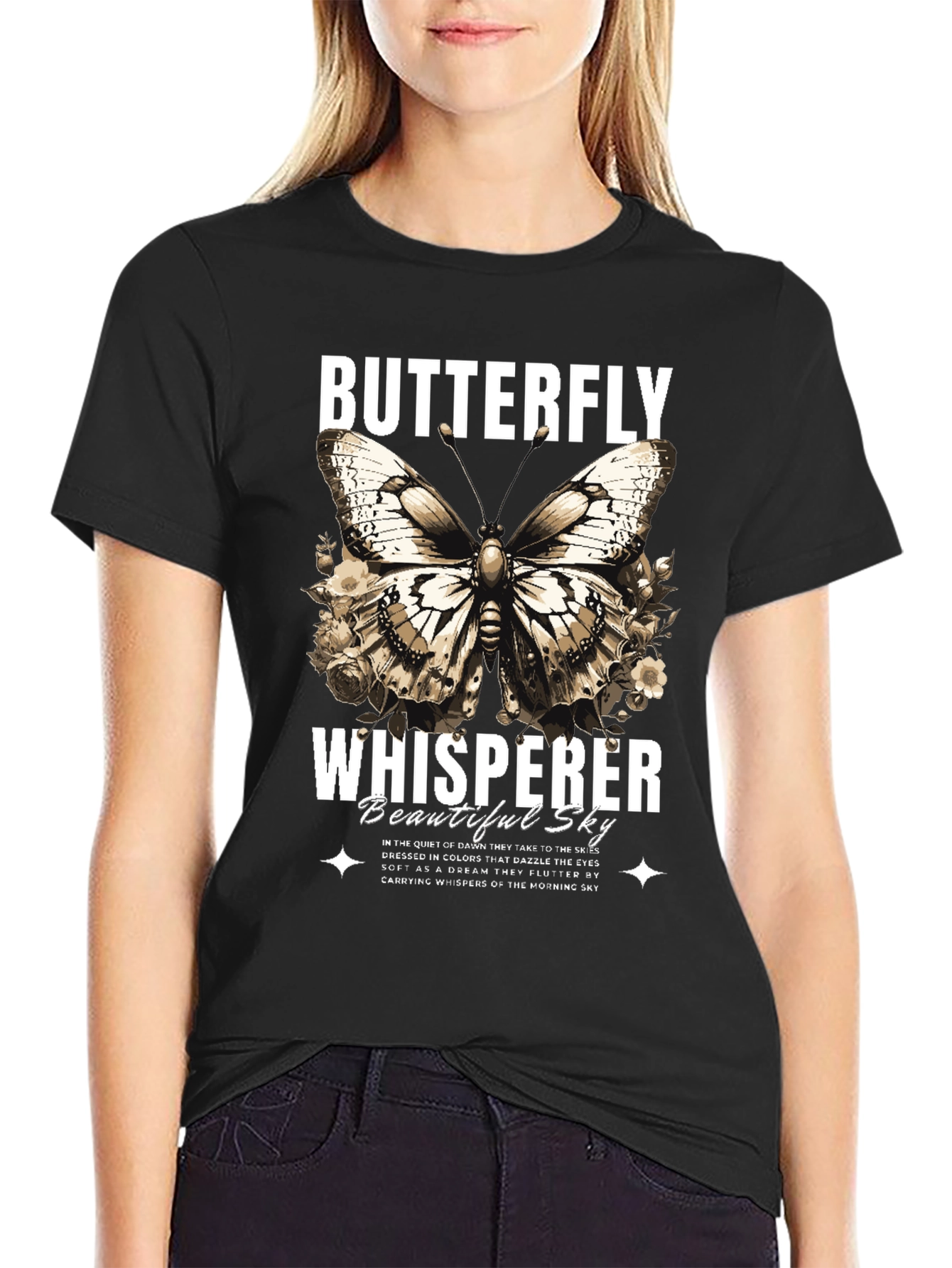 Butterfly Whisperer Graphic T-Shirt