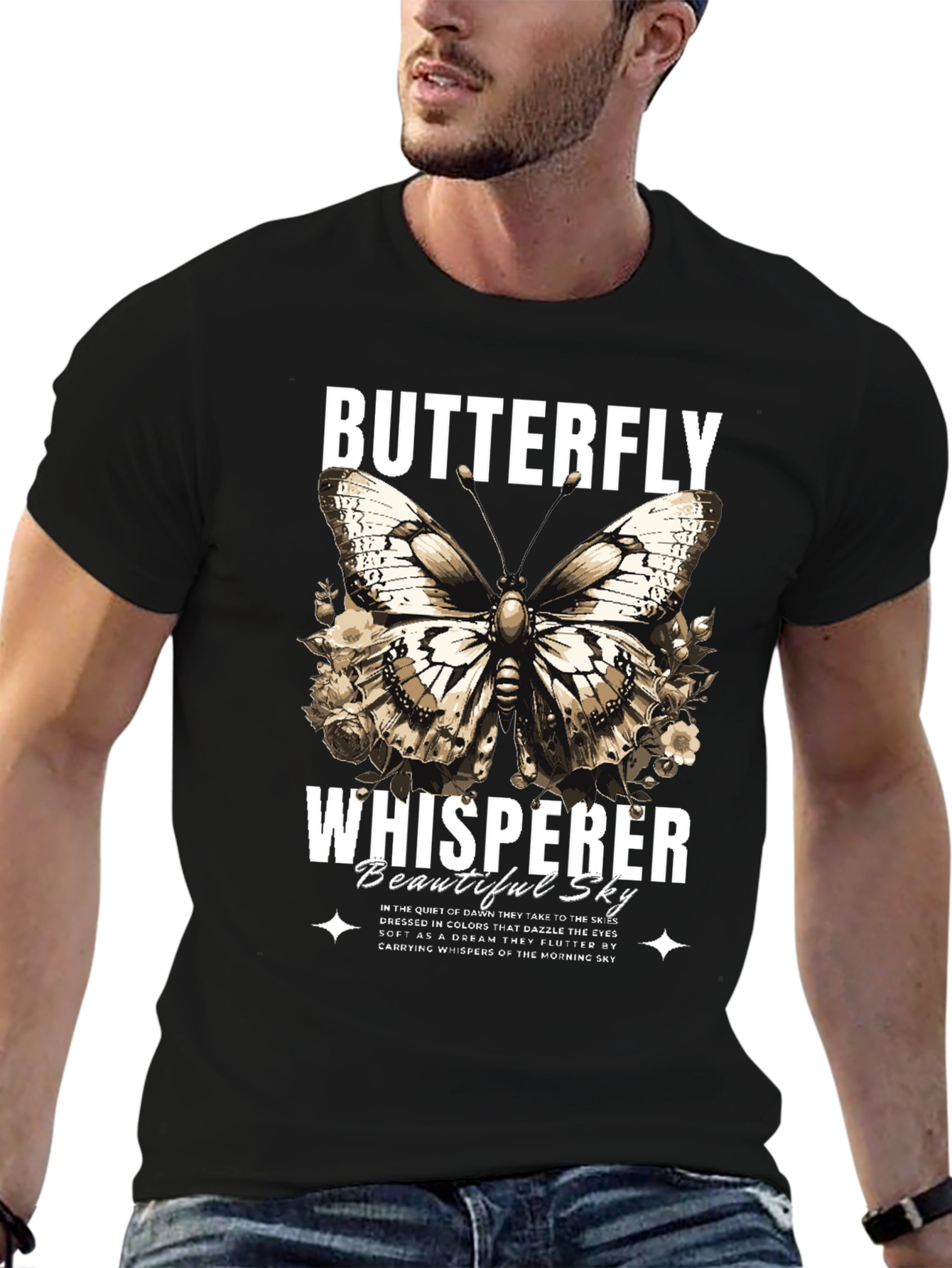 Butterfly Whisperer Graphic T-Shirt