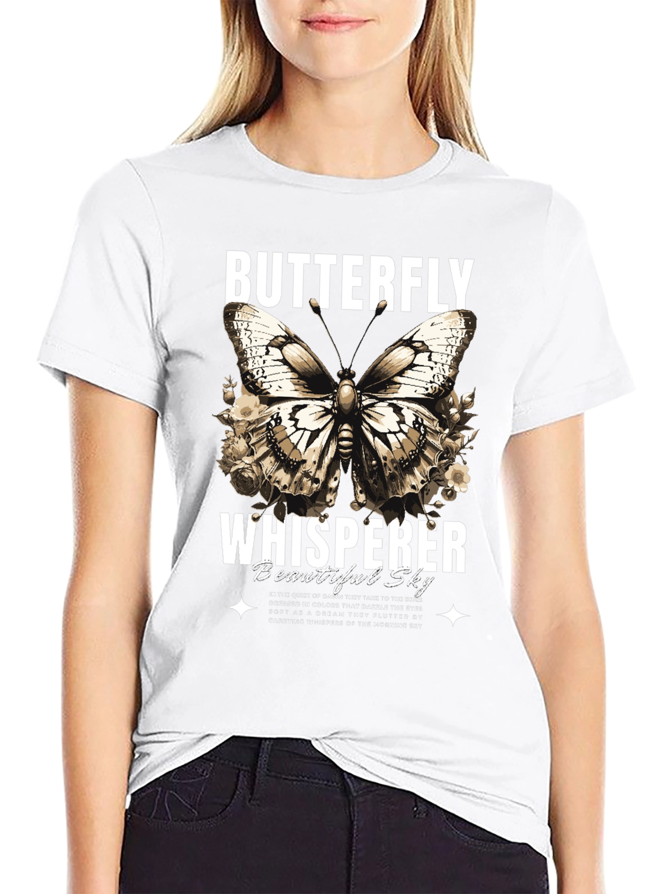Butterfly Whisperer Graphic T-Shirt