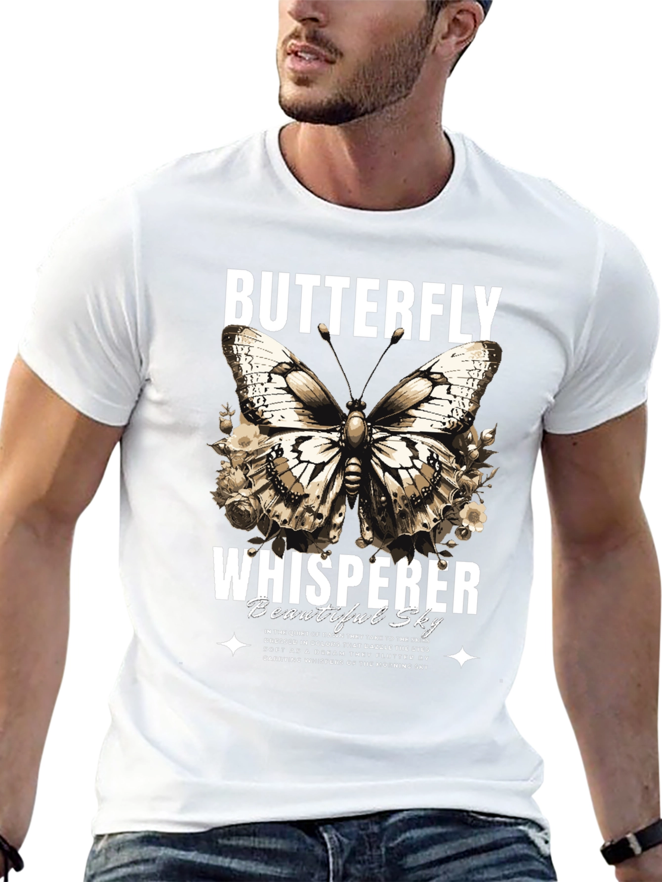 Butterfly Whisperer Graphic T-Shirt