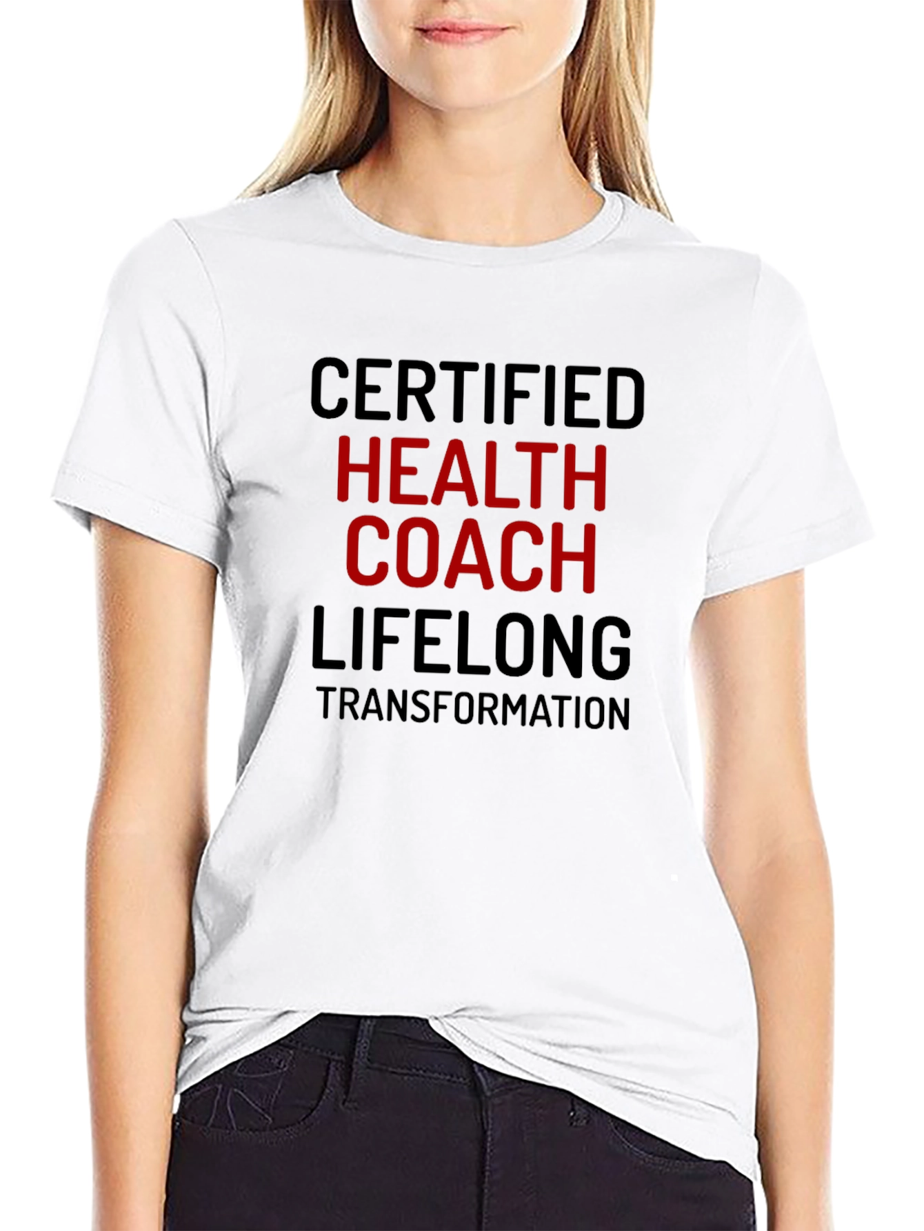Certified Health Coach T-Shirt - Lifelong Transformation Tee