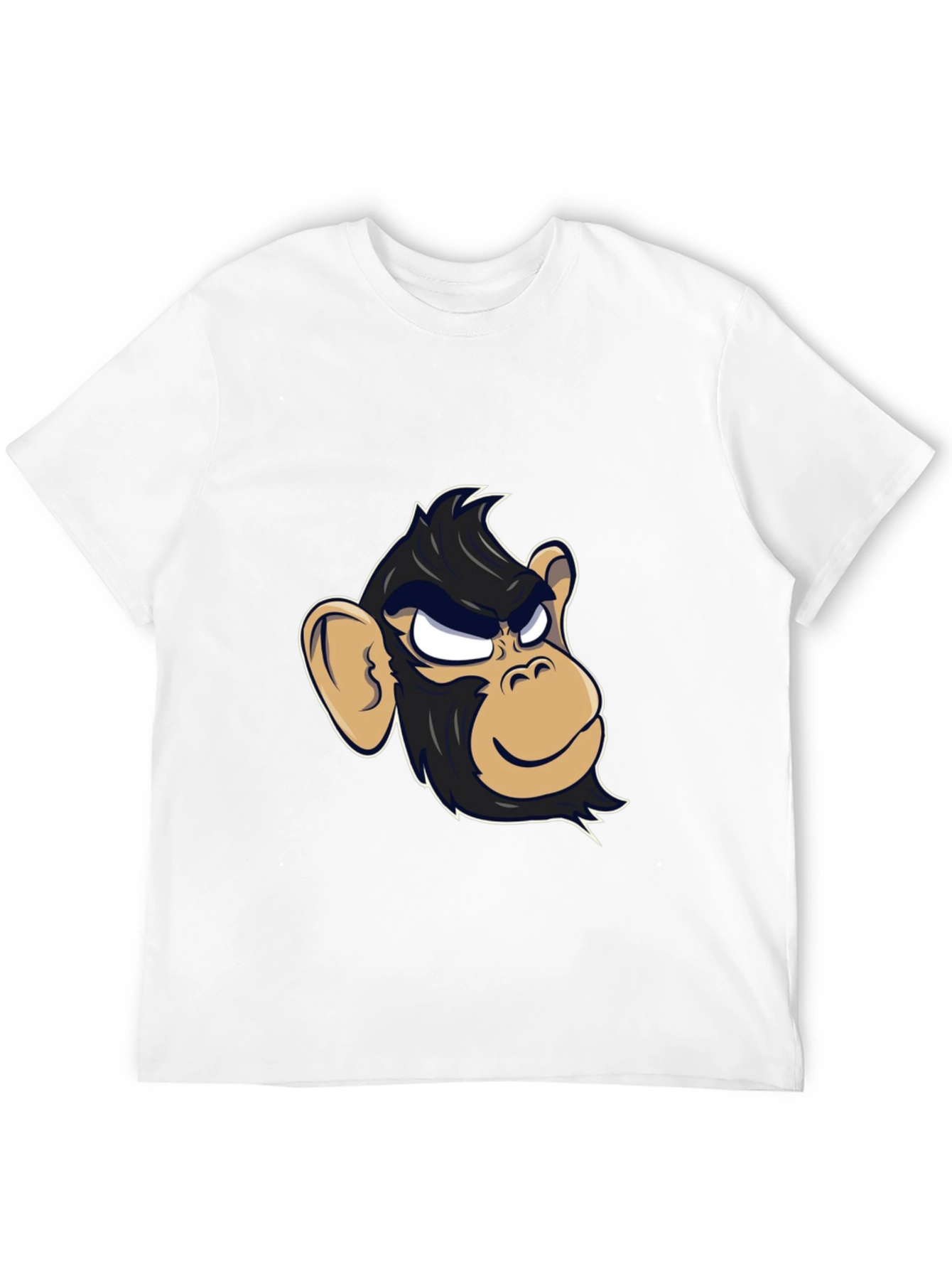 Cool Monkey Graphic Tee - Black Cotton T-Shirt