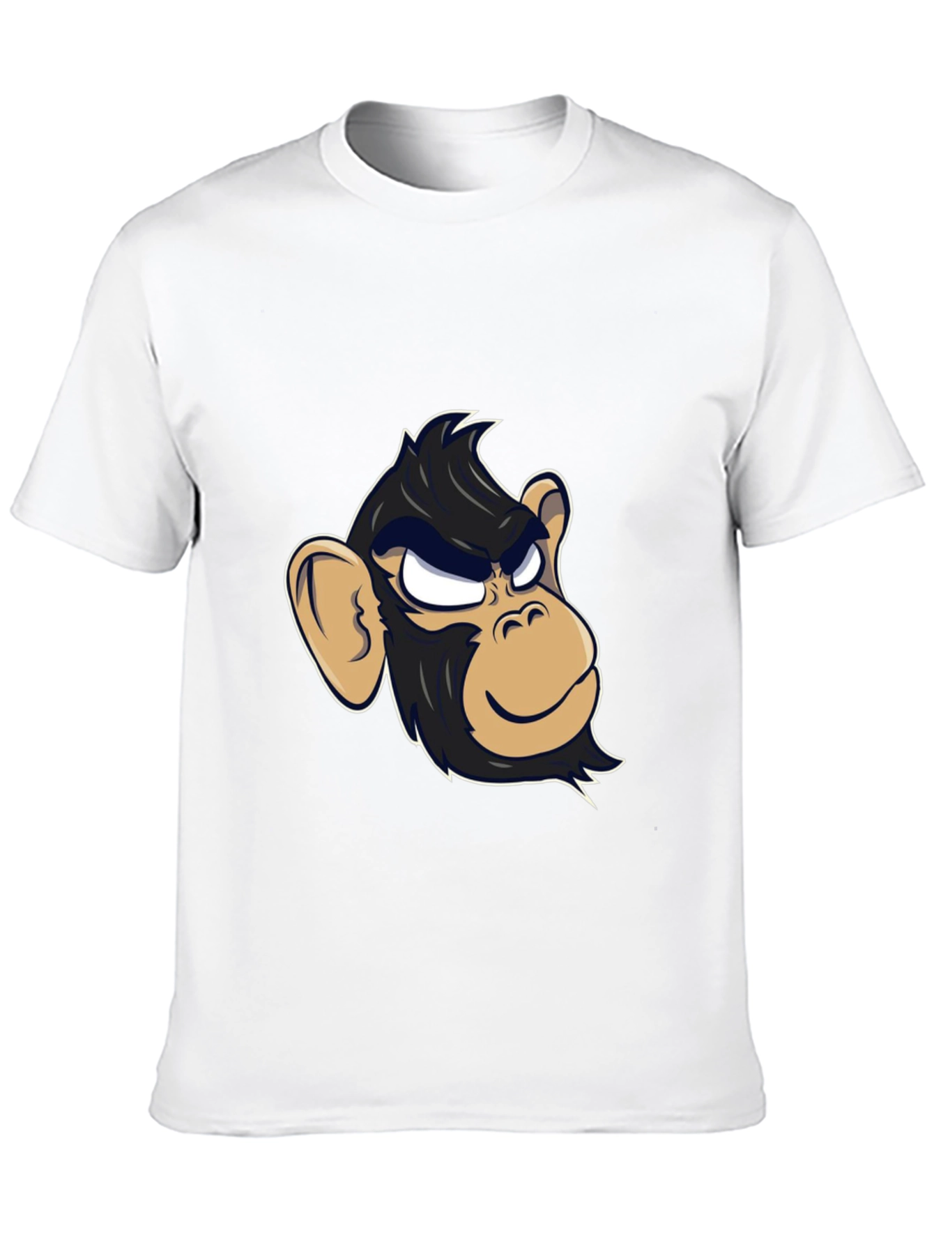Cool Monkey Graphic Tee - Black Cotton T-Shirt