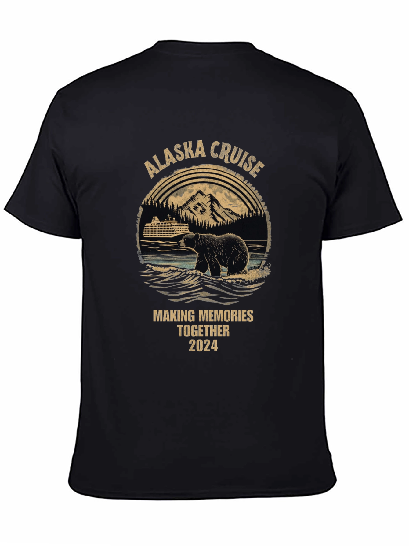 Alaska Cruise 2024 Bear Graphic T-Shirt