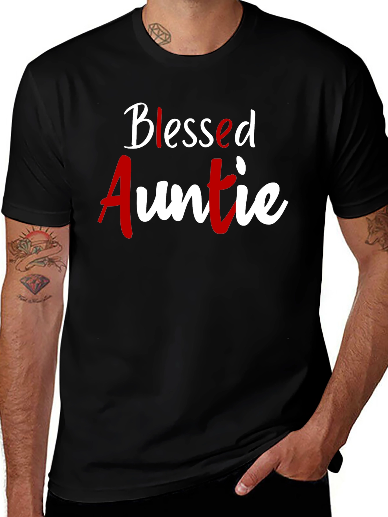 Blessed Auntie T-Shirt - Cute Family Gift
