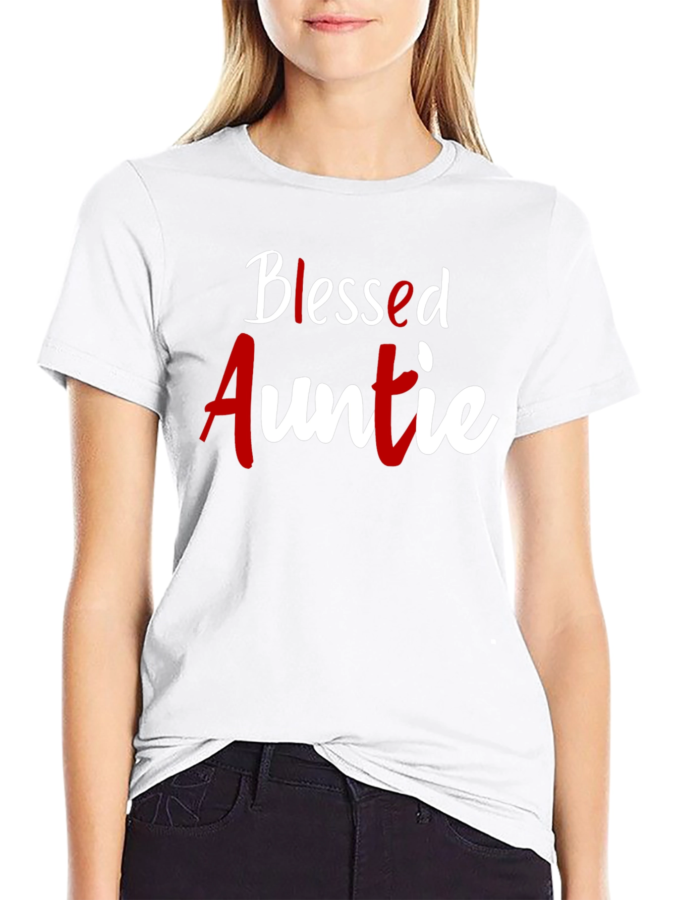Blessed Auntie T-Shirt - Cute Family Gift