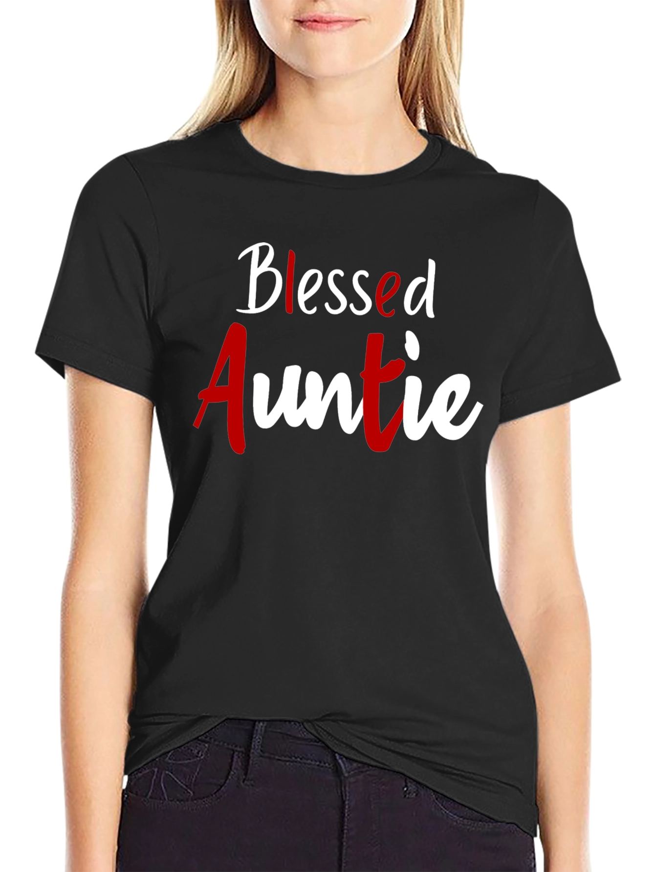 Blessed Auntie T-Shirt - Cute Family Gift