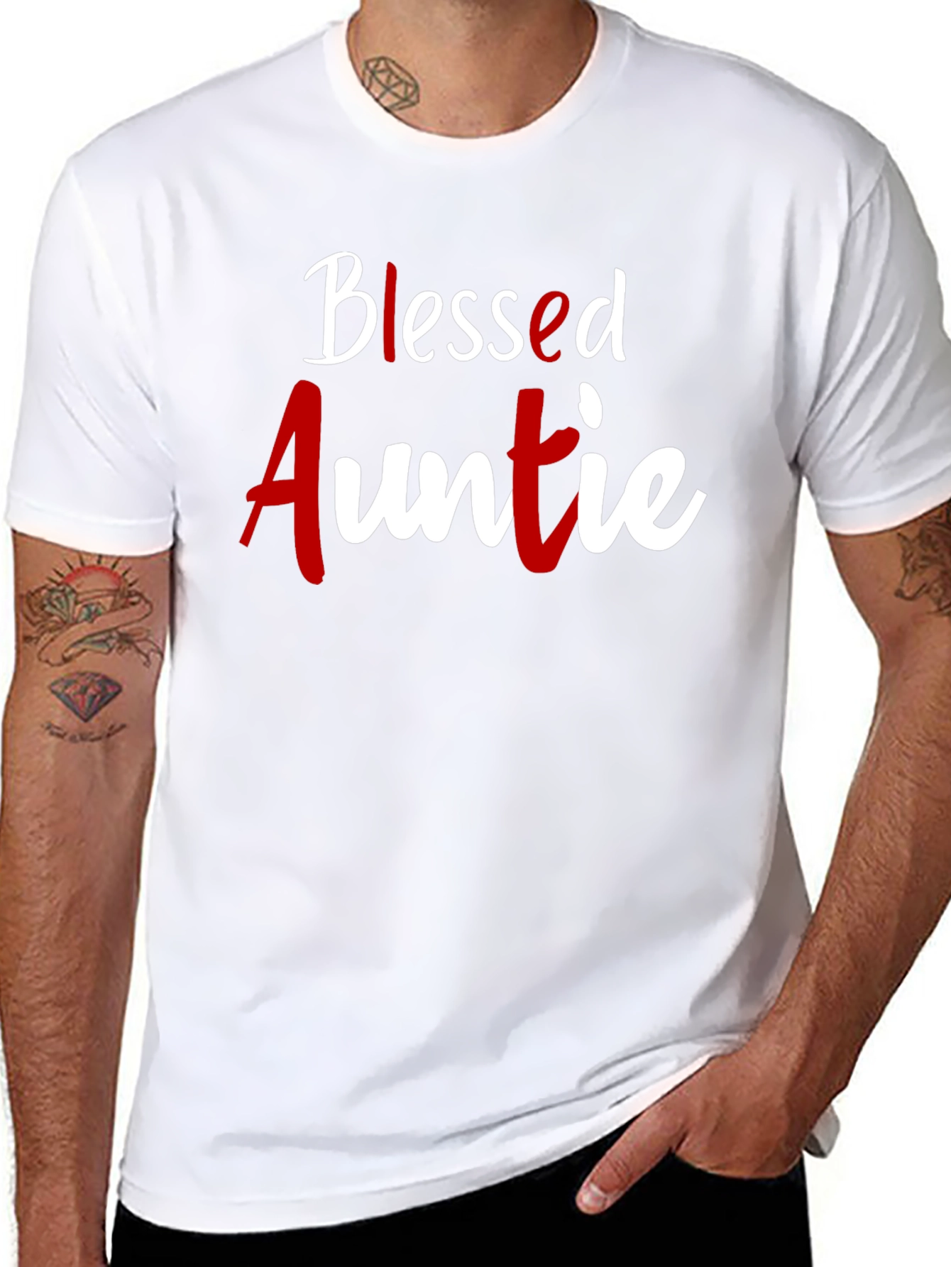 Blessed Auntie T-Shirt - Cute Family Gift