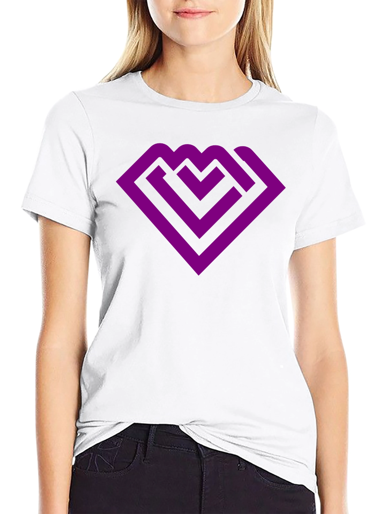 Purple Maze Logo Black T-Shirt