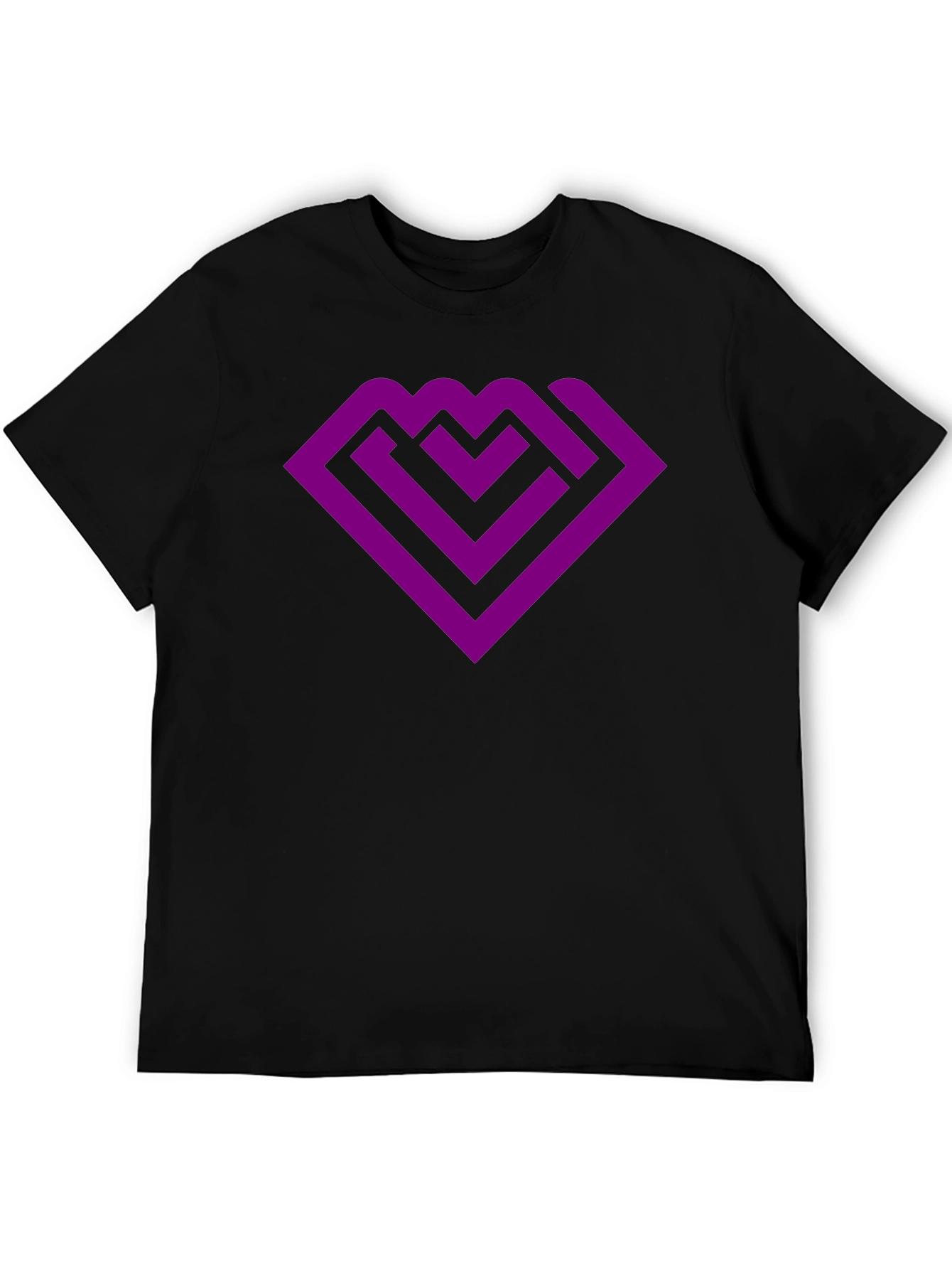 Purple Maze Logo Black T-Shirt