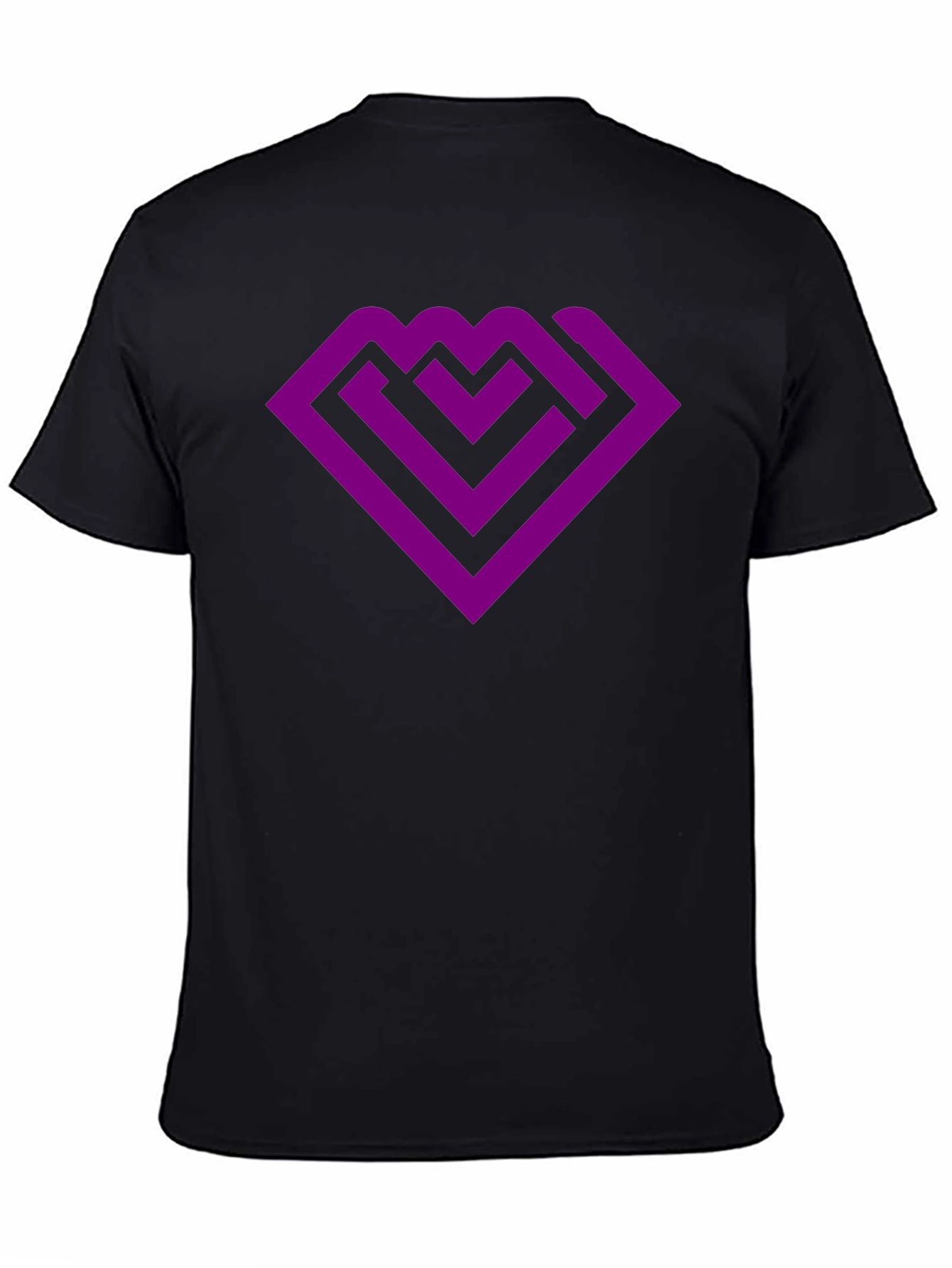 Purple Maze Logo Black T-Shirt